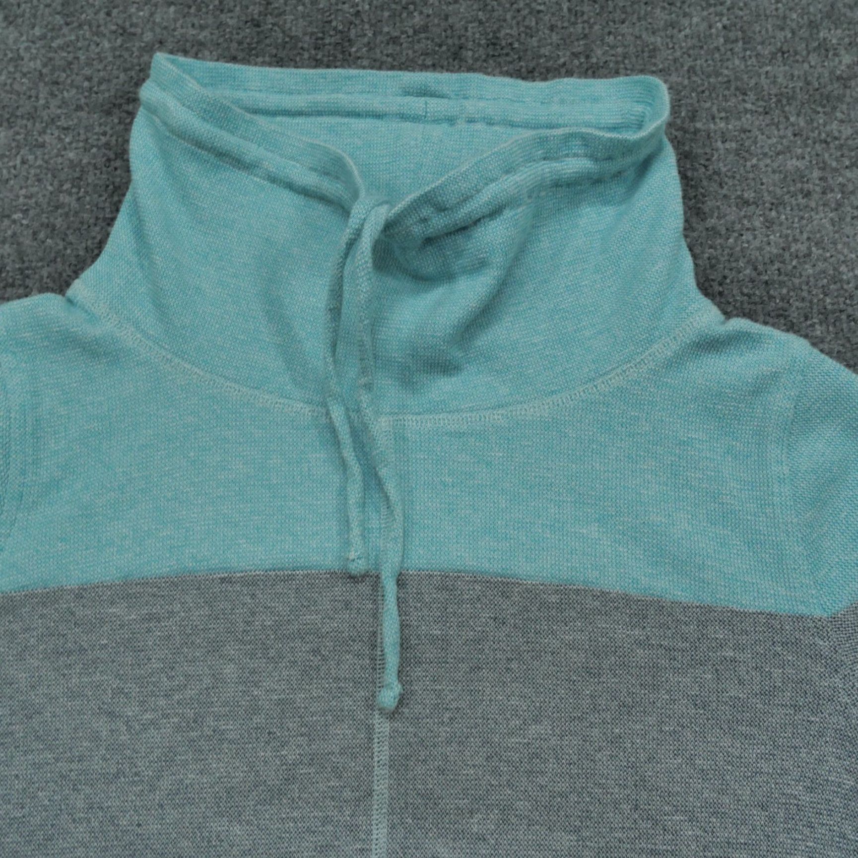 Talbots VINTAGE Talbots Sweater Womens Medium Gray Blue Sweatshirt Casual Mock Neck Size M / US 6-8 / IT 42-44 - 3 Thumbnail