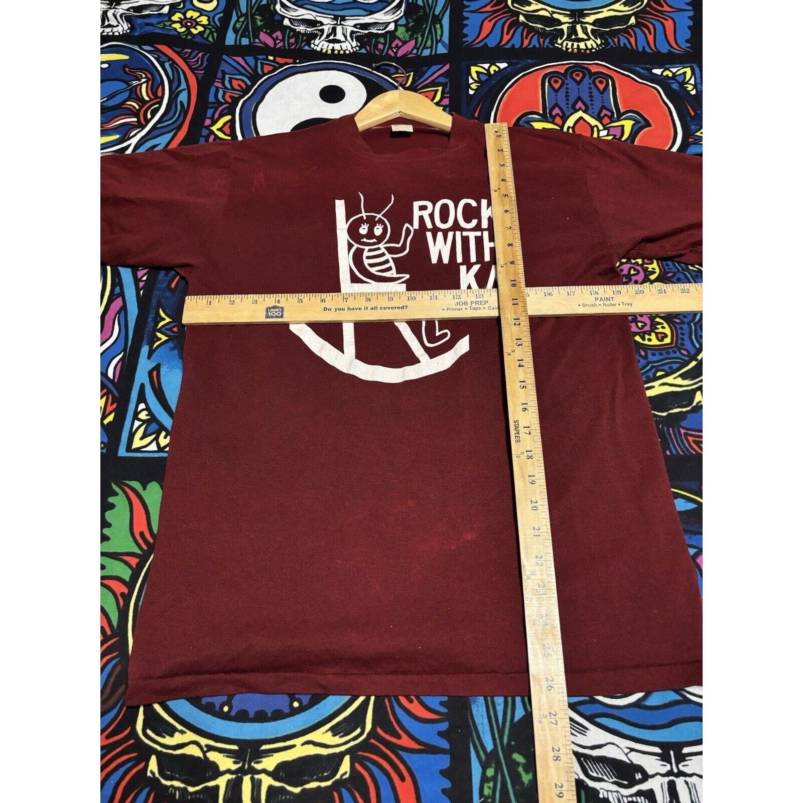 Delta Vintage 70s greek rock fraternity college burgundy L Size US L / EU 52-54 / 3 - 6 Thumbnail