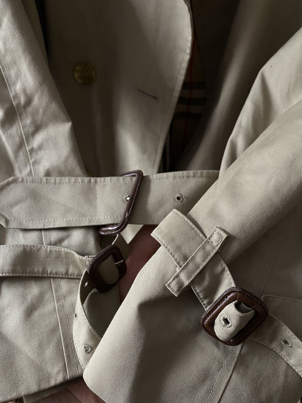 Burberry Burberrys London Trench Coat Nova Check Belted Long Size 18 Size US L / EU 52-54 / 3 - 3 Thumbnail