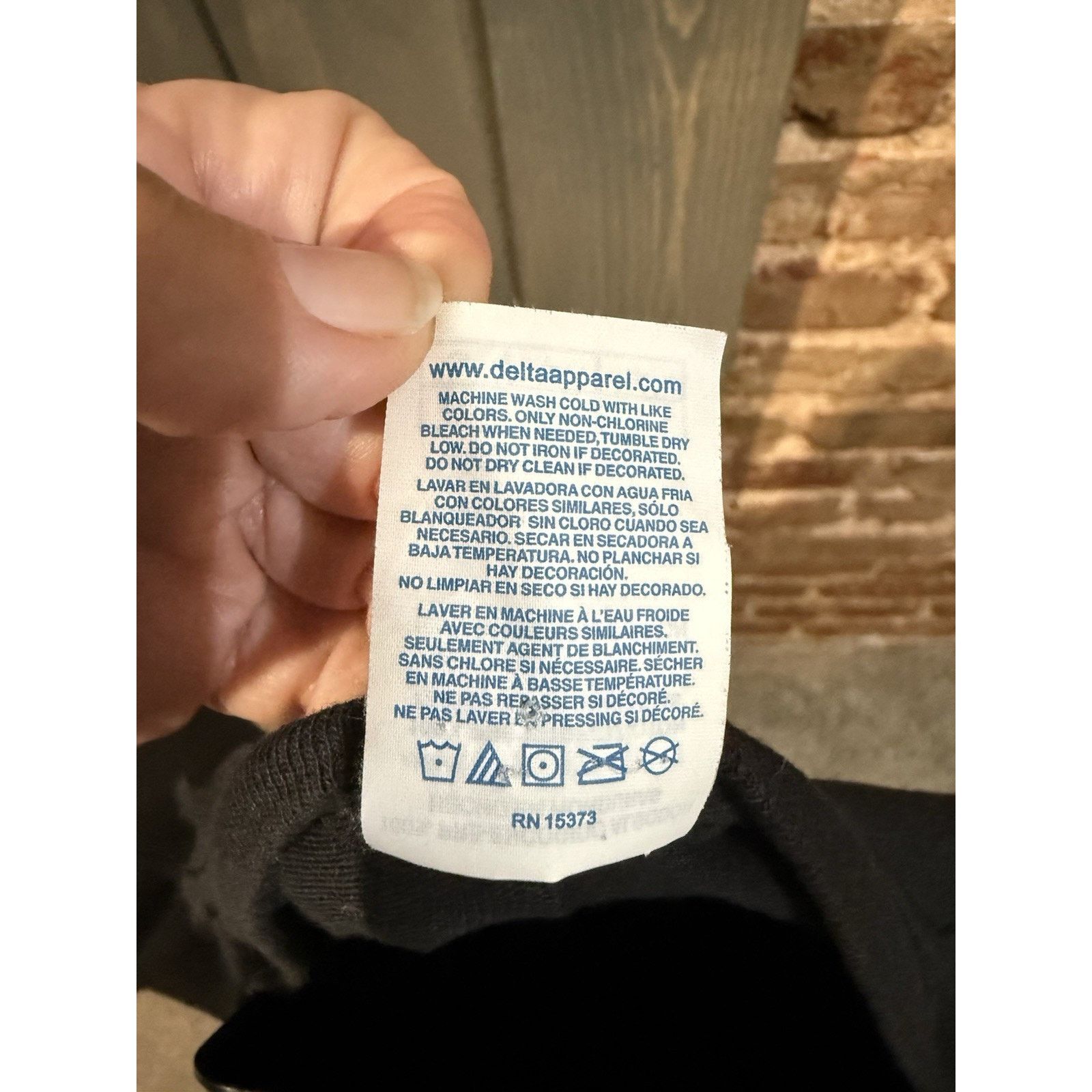 Delta Anthrax vintage Black Tee Sz S festival rock music EUC Size US S / EU 44-46 / 1 - 5 Thumbnail