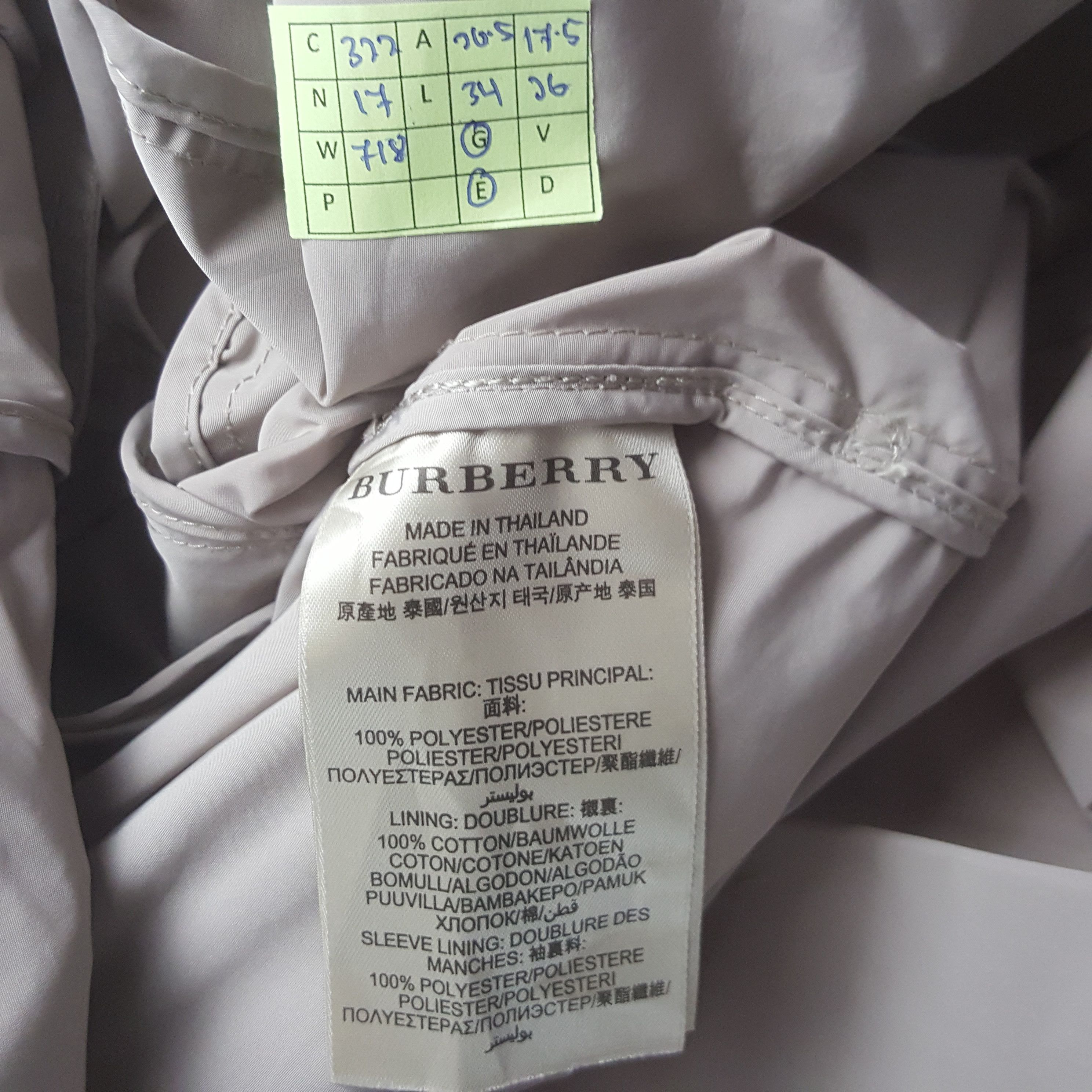 Burberry Vintage Burberry Brit Designer Brand Trench Jacket C322N17 Size US S / EU 44-46 / 1 - 8 Thumbnail