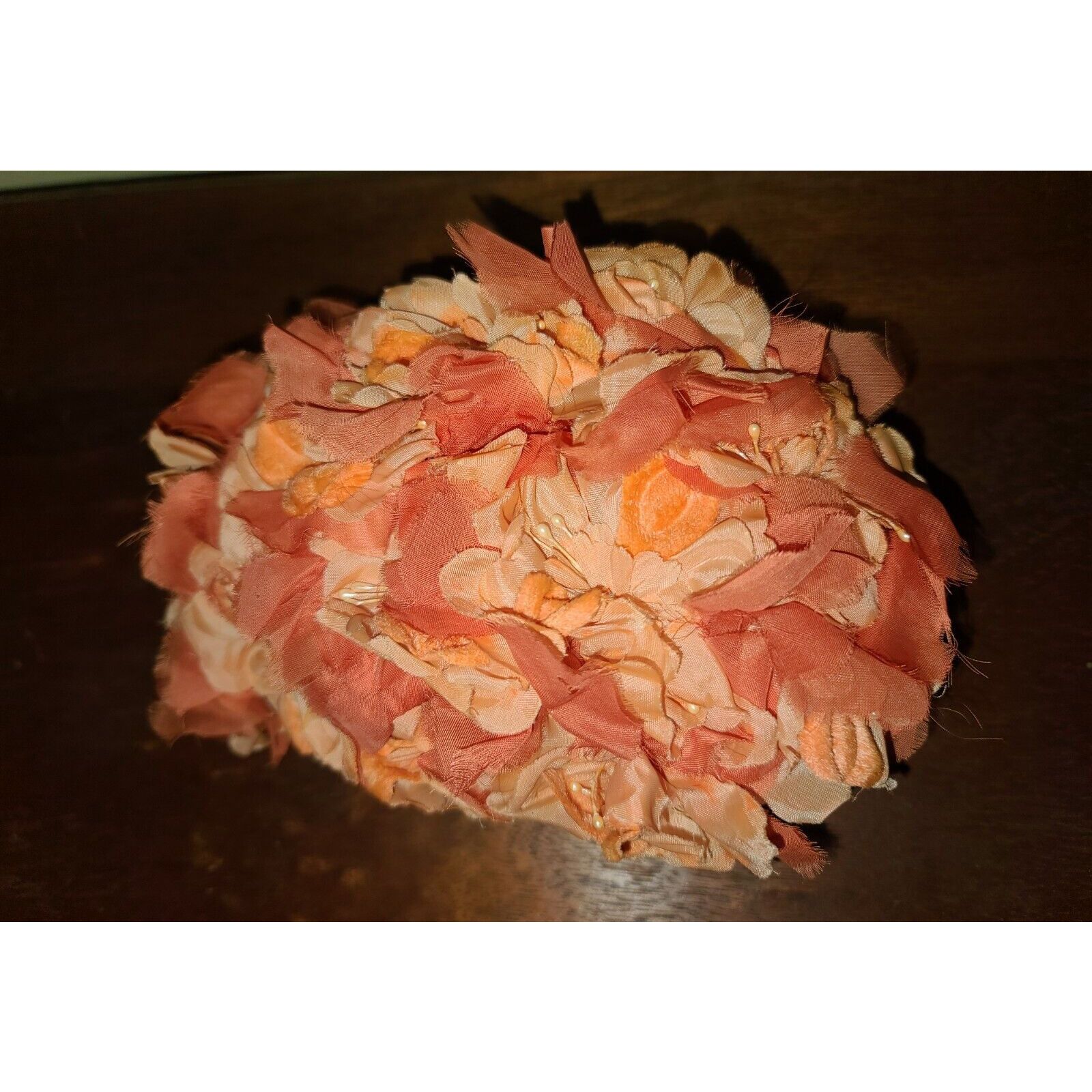 Other Antique Vintage Fascinator Floral Fascinator Cap Hat Velvet Size ONE SIZE - 3 Thumbnail