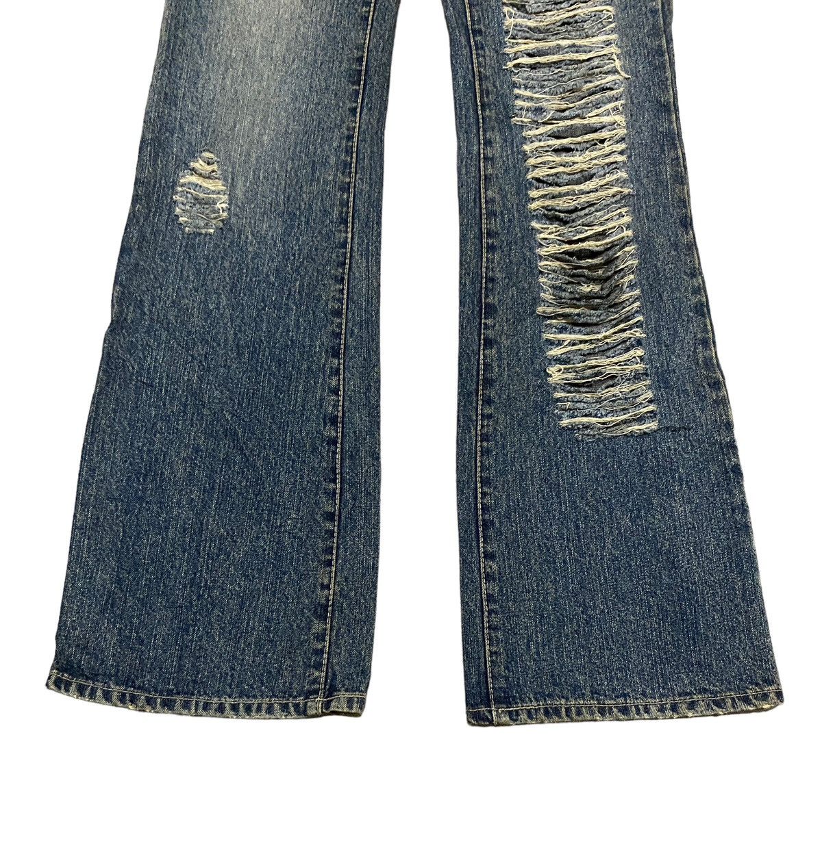 Japanese Brand × Vintage Vintage Japanese Brand Rosso Bianco Flared Jeans 2000s Size US 30 / EU 46 - 5 Thumbnail