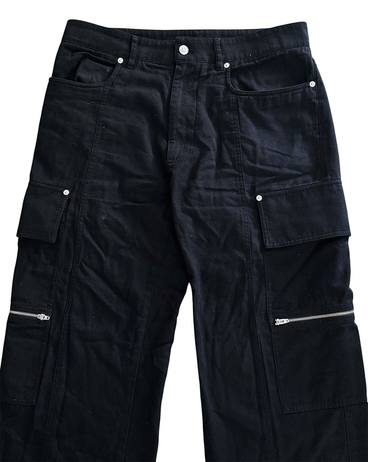1017 ALYX 9SM Alyx Rare Black Cargo Runway Pocket Straight Cut Pants Size US 34 / EU 50 - 2 Thumbnail