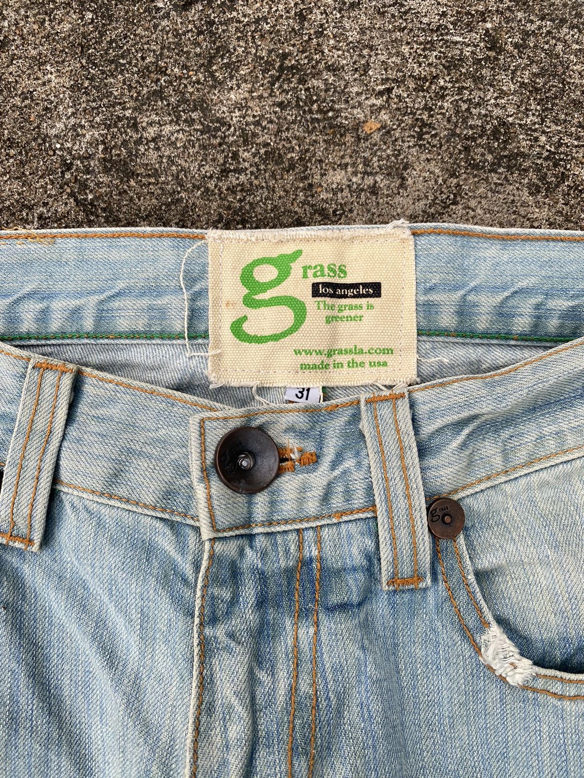 If Six Was Nine 🖤BLACKFRIDAY🖤Grass Flared Jeans Lgb Ifsixwasnine Size US 31 - 9 Thumbnail
