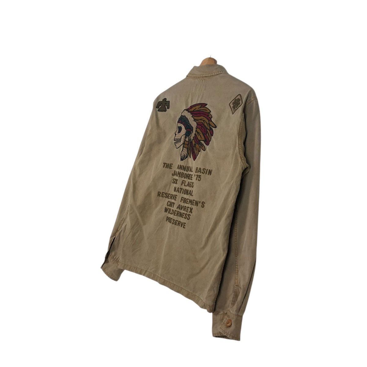 Avirex 🔥VINTAGE BIKER JACKET AVIREX MODEL A-75 BIG LOGO DESIGN Size US M / EU 48-50 / 2 - 12 Thumbnail