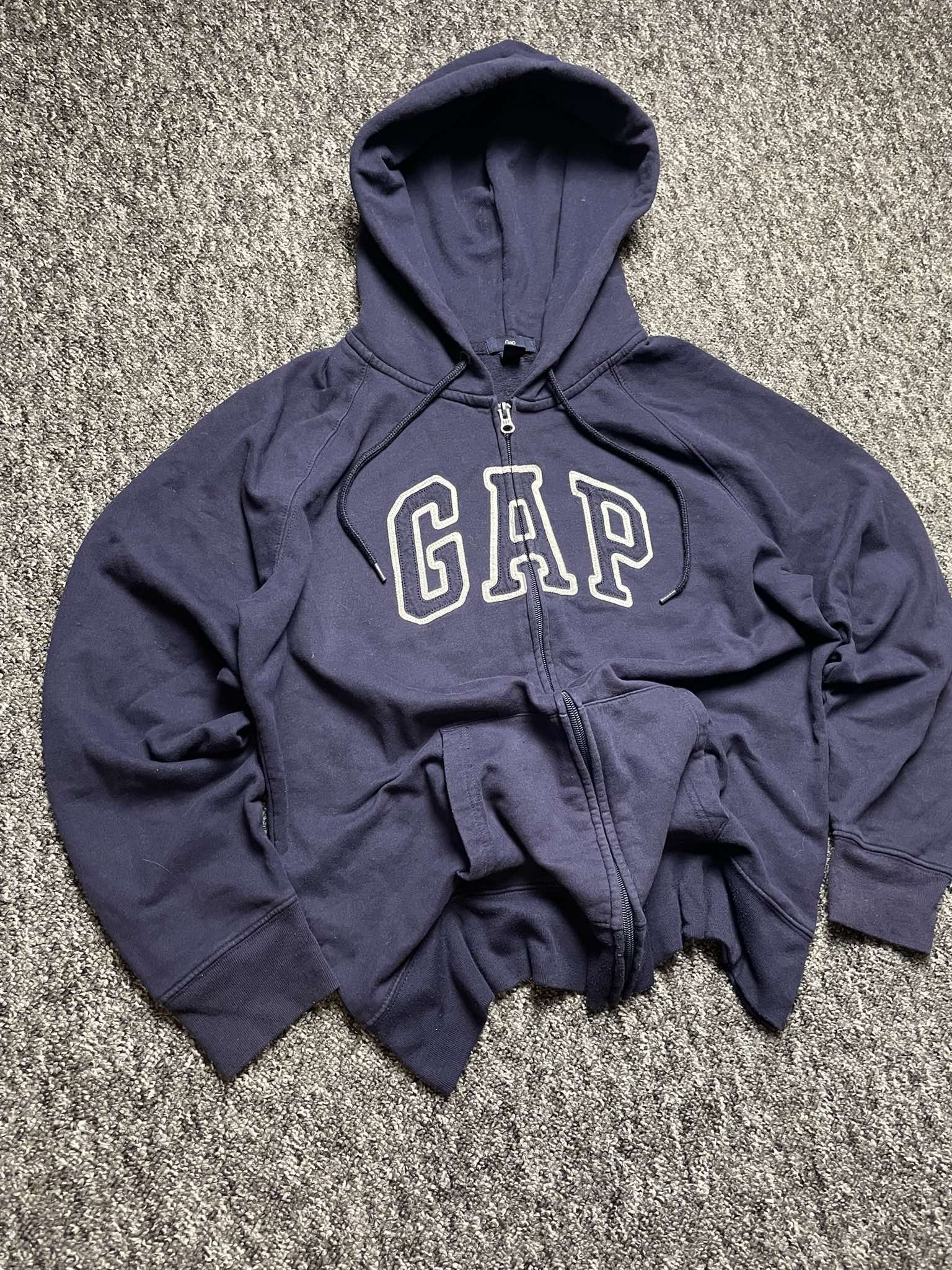 Gap × Vintage Vintage retro classic zip-up sweatshirt Hoodie Gap logo Size US XL / EU 56 / 4 - 2 Thumbnail