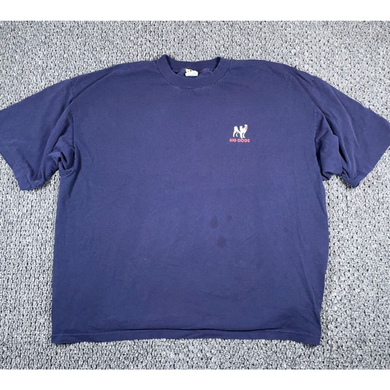Big Dogs VTG Big Dogs Check This Hockey Print T-Shirt Adult 4X Dark Blue USA Made Mens Big 4X Cotton Graphic Print 90s Vintage Size US XXL / EU 58 / 5 - 2 Thumbnail