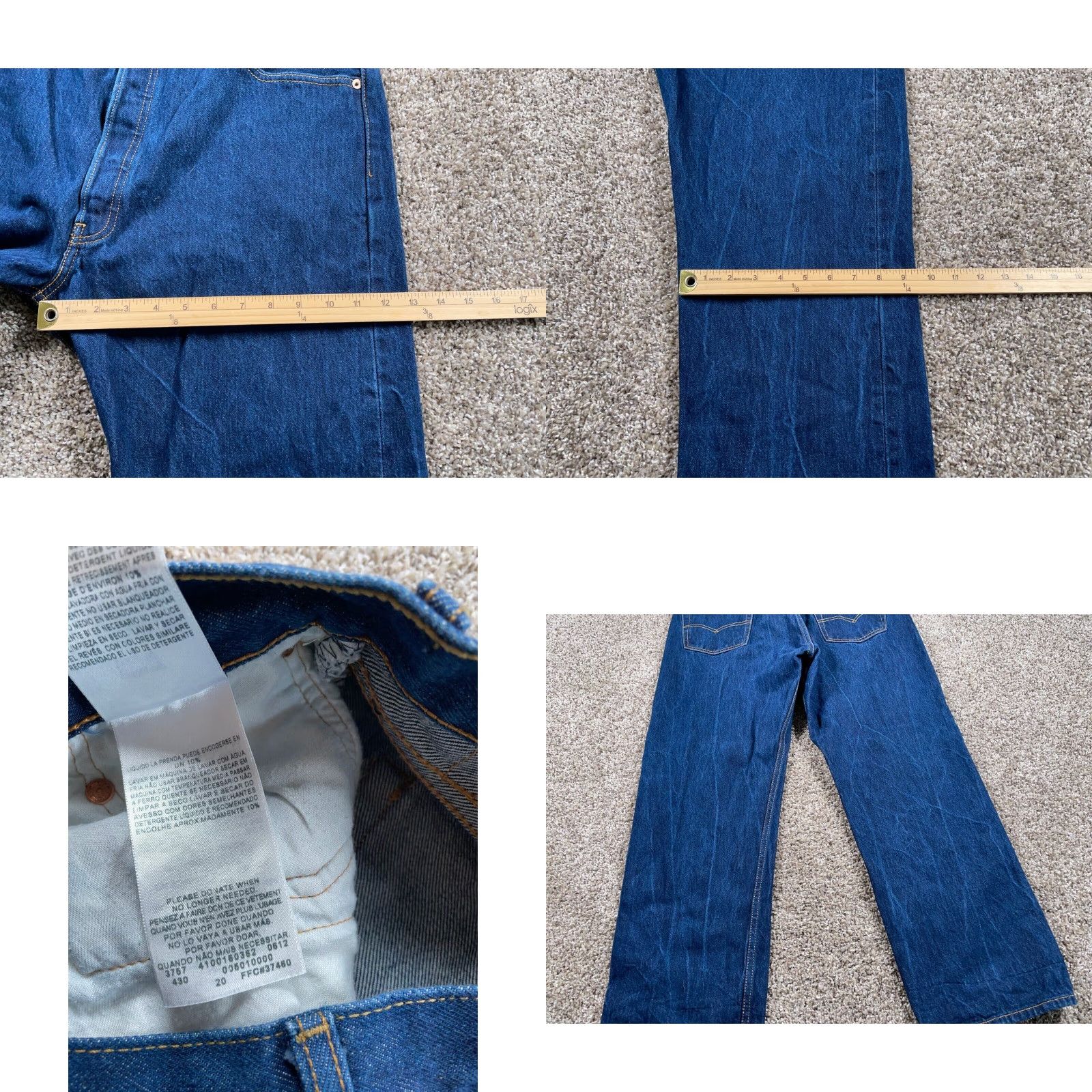 Levi's VINTAGE Levi's 501 XX Jeans Regular Fit Men's 36 x 28 Blue Denim Straight Retro Classic Size US 36 / EU 52 - 8 Thumbnail