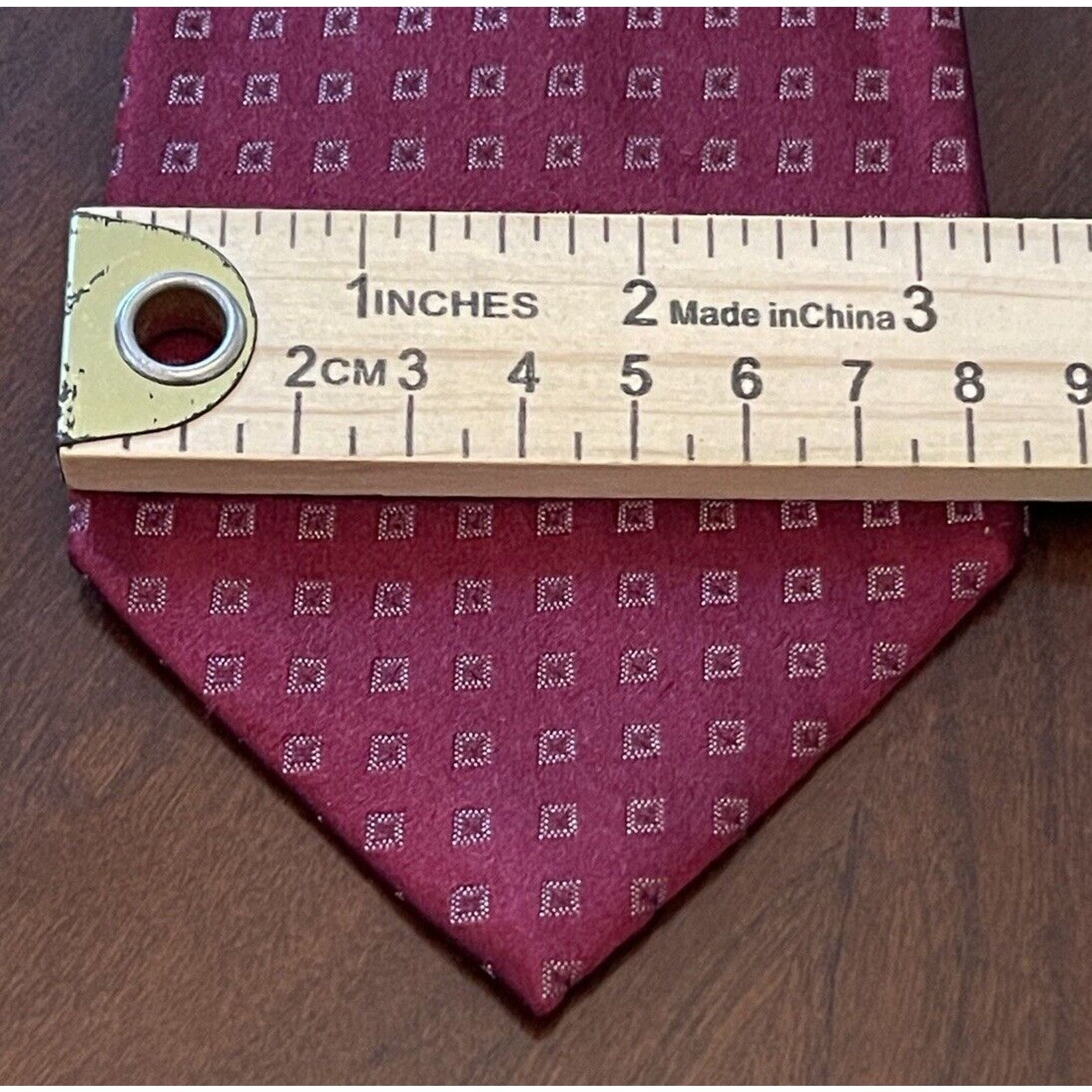 DKNY Dkny Burgundy 100% Silk Men’s Neck Tie Made In China Size ONE SIZE - 4 Thumbnail