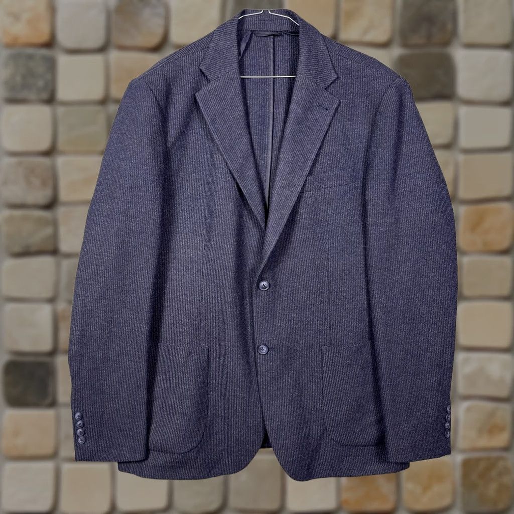Vintage 34 Heritage Sport Coat Blazer Jacket Mens US 44 EU 54 Wool Knit Unstructured Size 44R - 1 Thumbnail