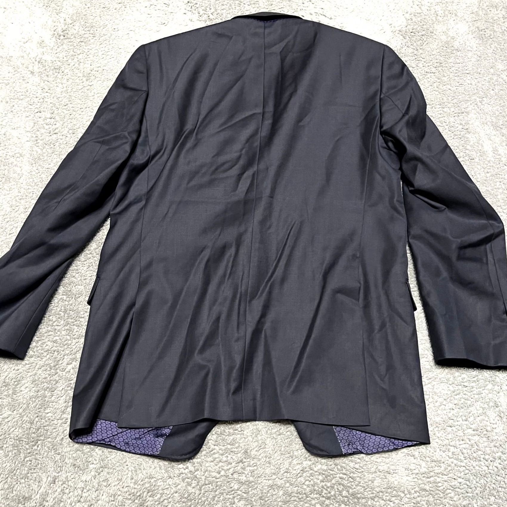 Ted Baker TED BAKER Endurance Blazer Mens 42 Navy Wool Sport Coat Jacket Pick Stitching Size 42R - 3 Thumbnail