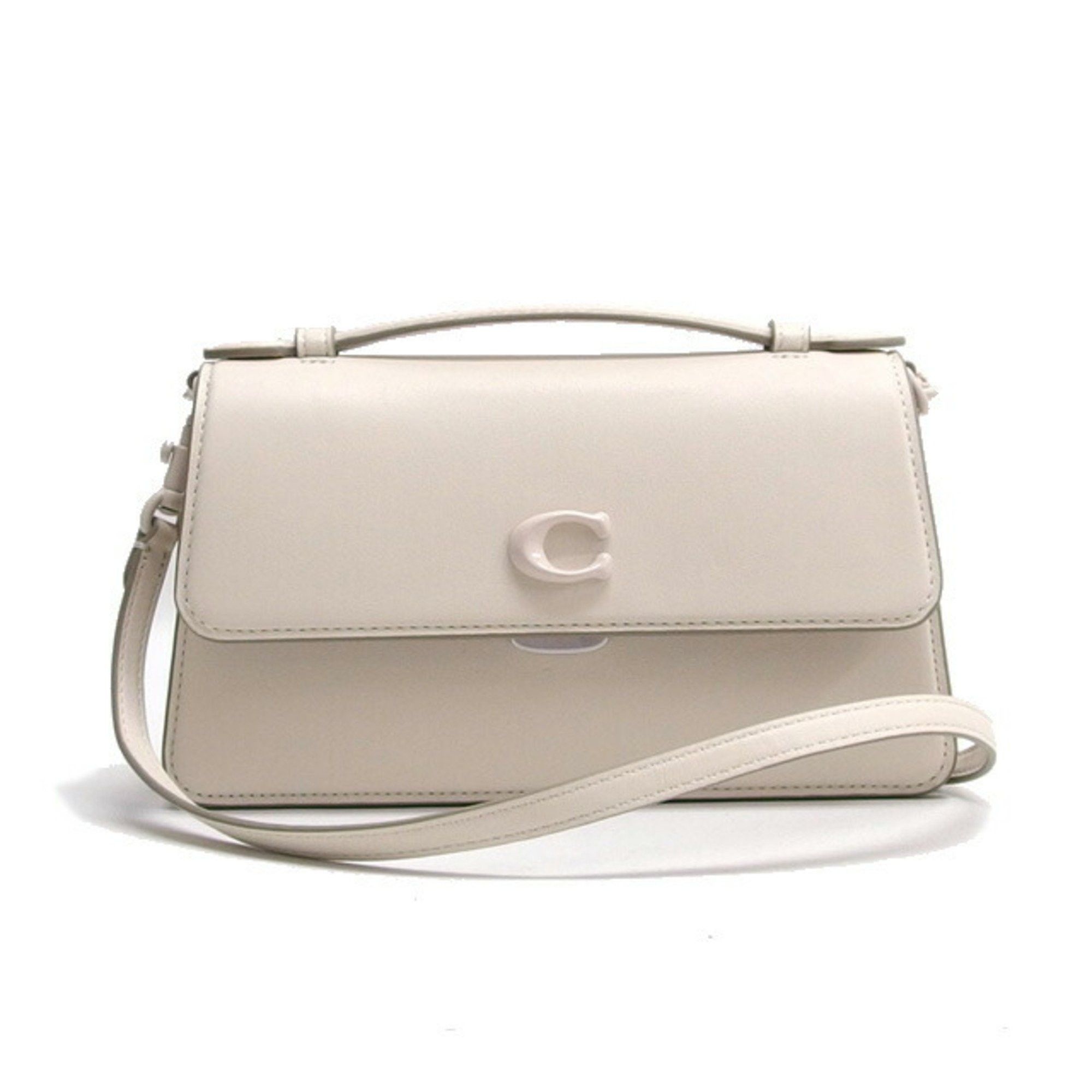 Coach Juno 3Way Mini Shoulder Bag Chalk (White) in Silver, Women's