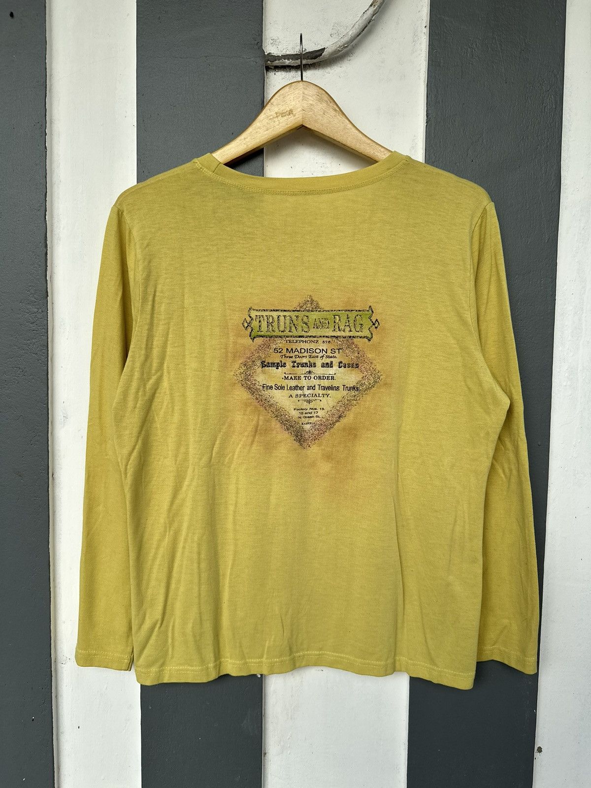 Japanese Brand SICK STYLE TRUNS AND RAG FLOWER 52 MADISON ST LONG SLEEVE Size US M / EU 48-50 / 2 - 3 Thumbnail