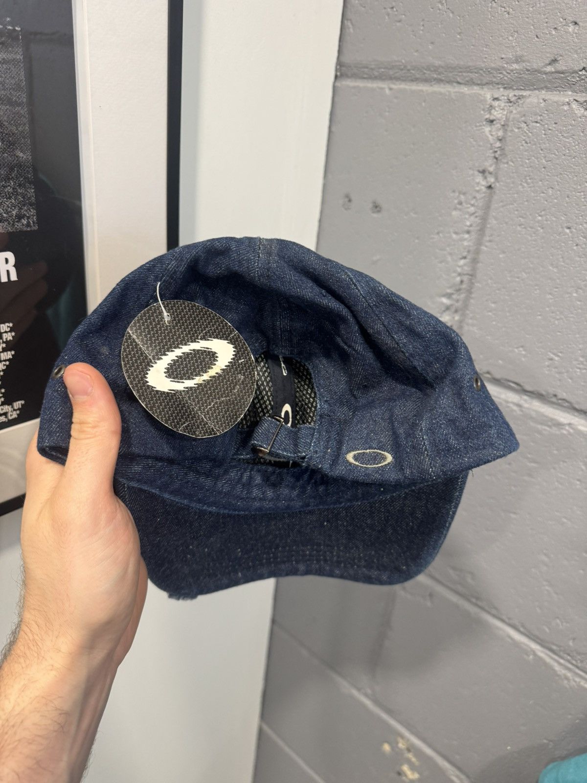 Oakley Vintage OAKLEY SOFTWARE 00s Denim Hat DEADATOCK Size ONE SIZE - 2 Thumbnail