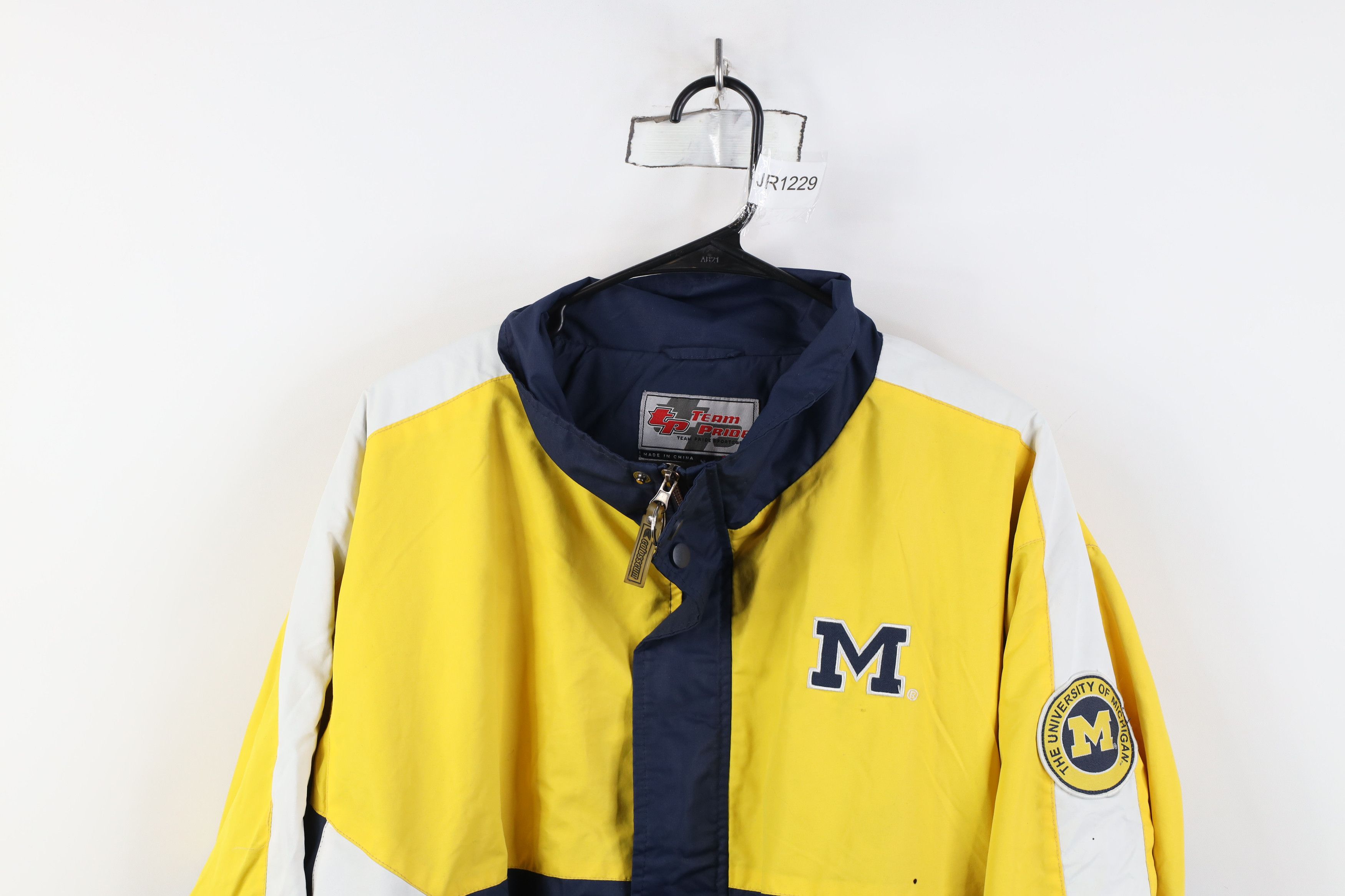 Vintage Vintage 90s Lined University of Michigan Full Zip Jacket Size US XXL / EU 58 / 5 - 2 Thumbnail
