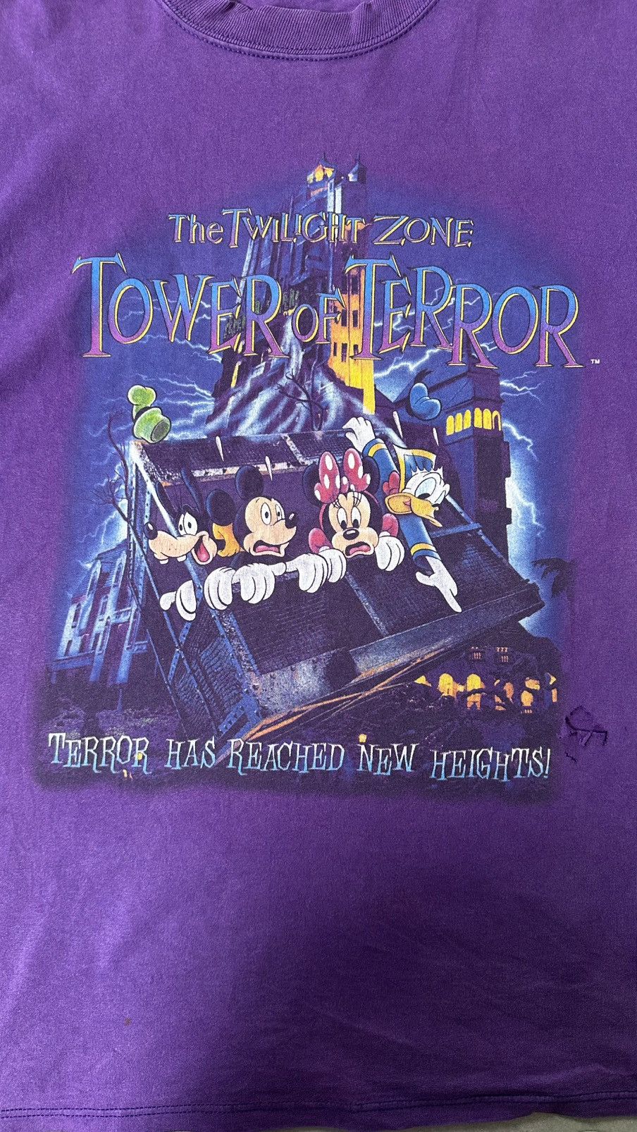 Disney VINTAGE 90S TWILIGHT ZONE TOWER OF TERROR TEE Size US M / EU 48-50 / 2 - 2 Thumbnail