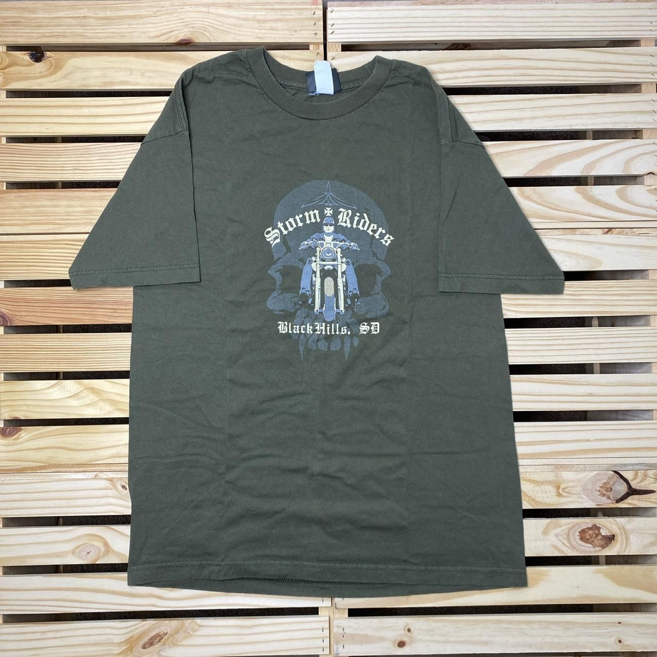 Other Vintage Storm Riders Green Biker Tee Size Large Size US L / EU 52-54 / 3 - 1 Thumbnail