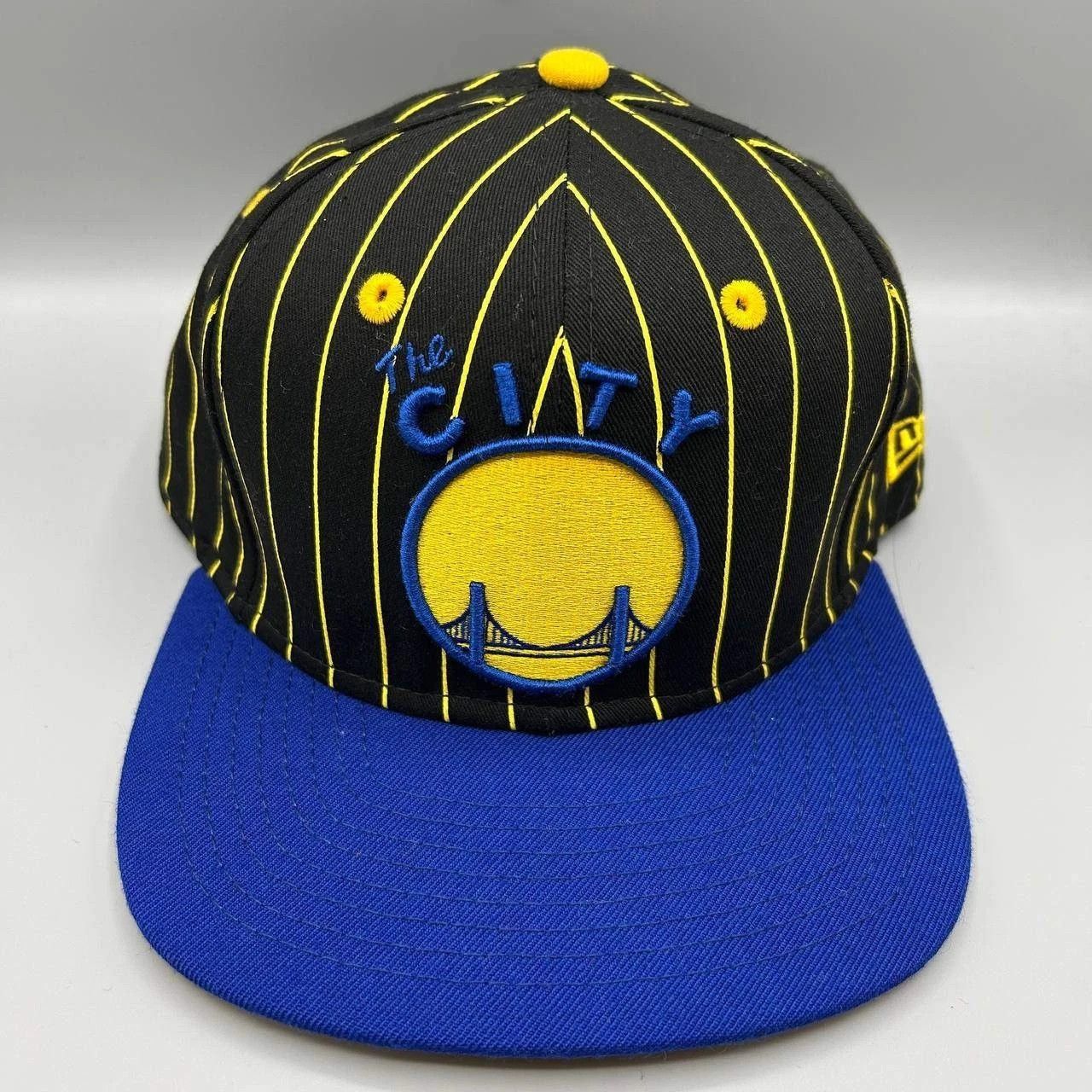 New Era Golden State Warriors GSW Hat Men Pinstripes SnapBack Cotton Size ONE SIZE - 1 Thumbnail