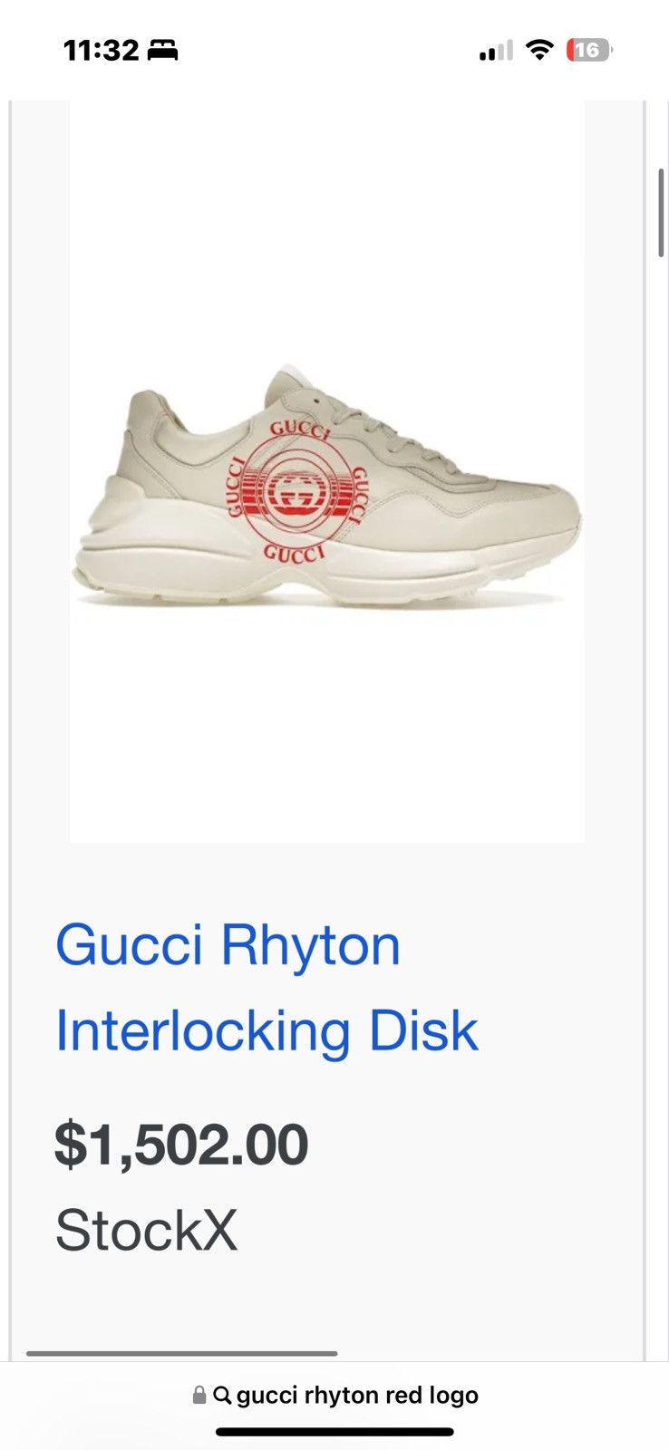 Gucci RARE Gucci Rhyton Interlocking Disk Sneaker Size US 7.5 / IT 37.5 - 10 Thumbnail