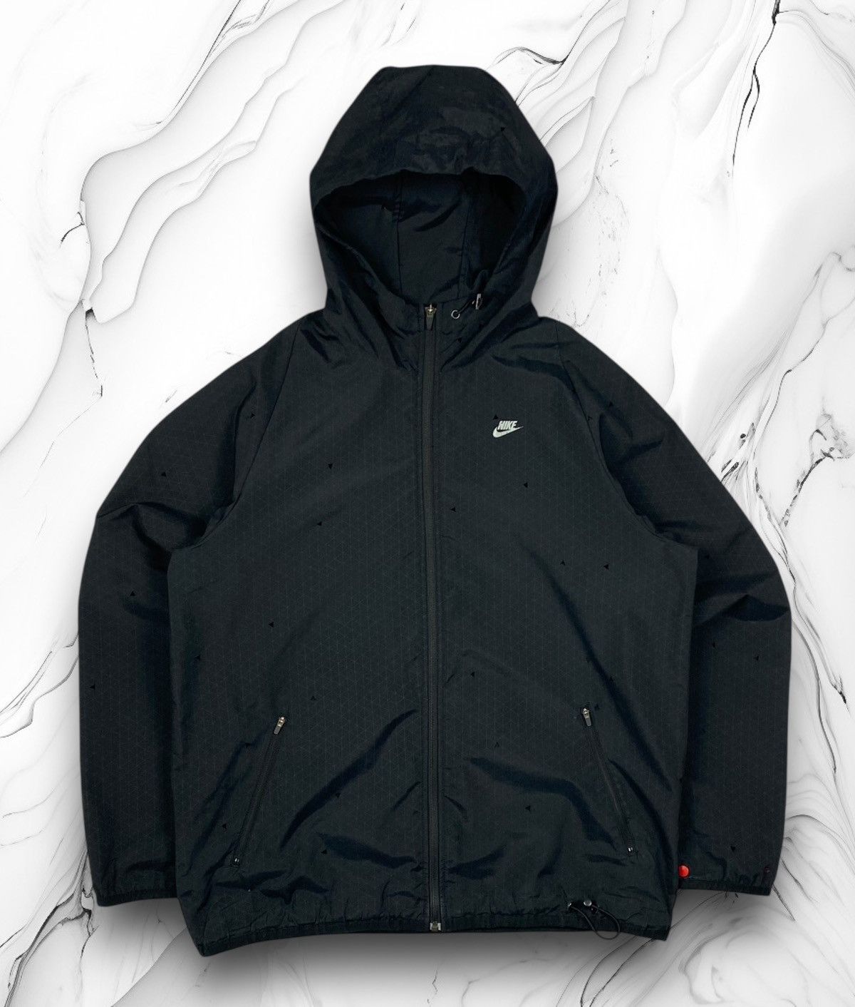 Nike Vintage 00s Nike windbreaker track full zip black jacket Size US L / EU 52-54 / 3 - 1 Thumbnail