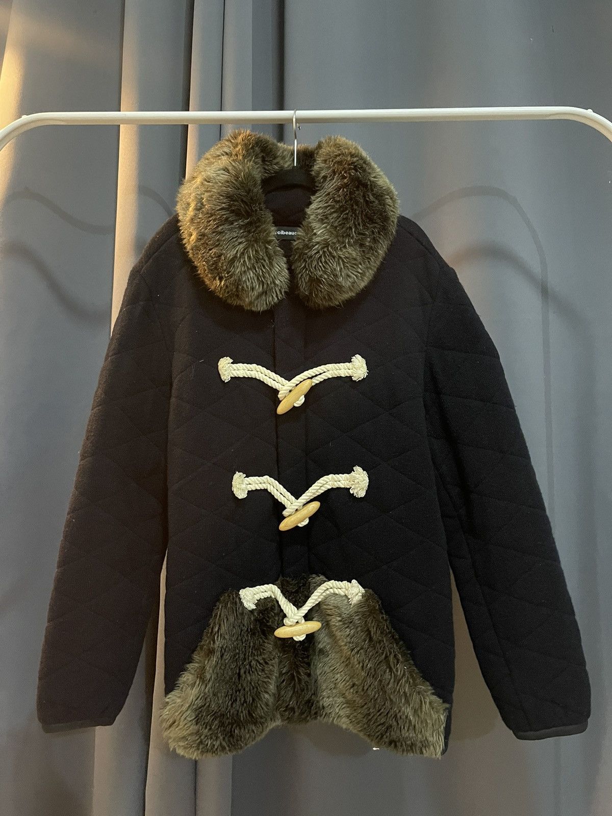 Issey Miyake Issey Miyake's A-Net Group "Mercibeacoup" Faux Fur Jacket Size L / US 10 / IT 46 - 1 Thumbnail