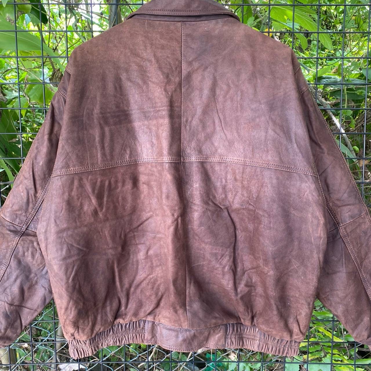Genuine Leather × Vintage Vintage Genuine Leather Jacket Size US L / EU 52-54 / 3 - 8 Thumbnail
