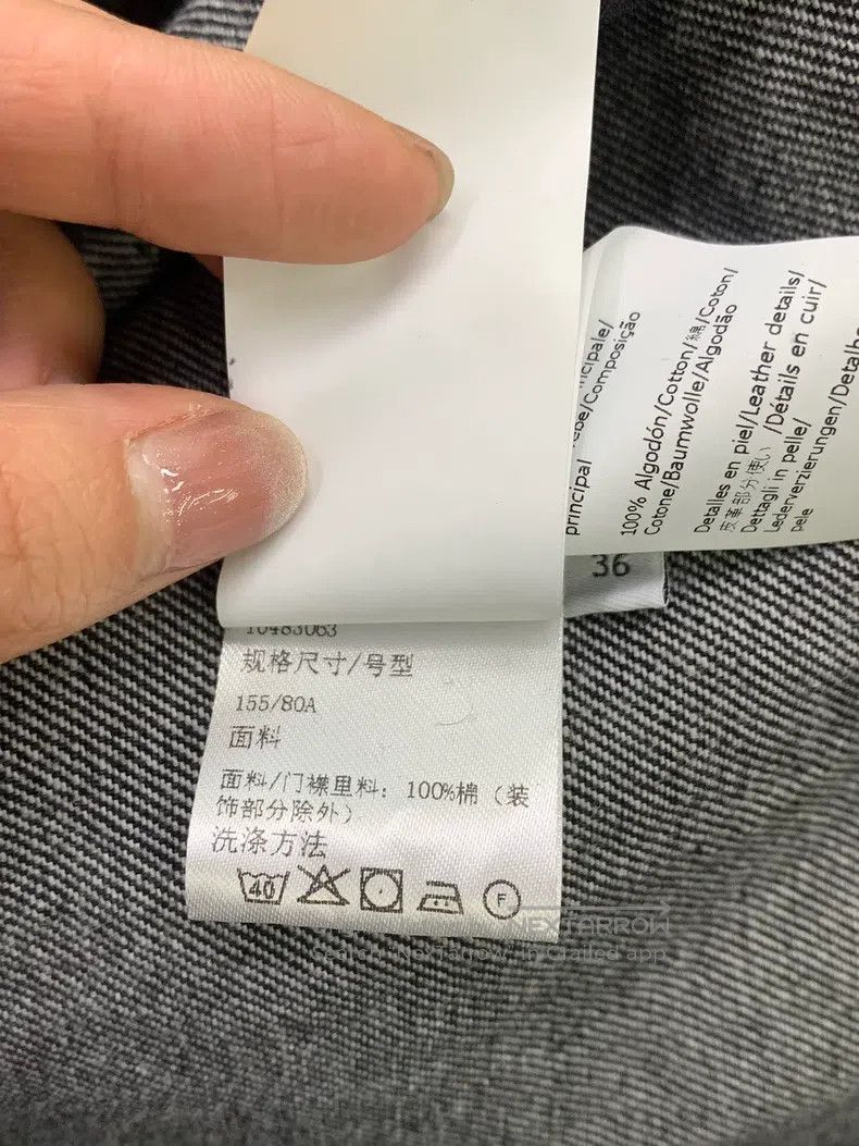 Loewe Loewe Classic style black and gray washed denim jacket Size XS / US 0-2 / IT 36-38 - 7 Thumbnail