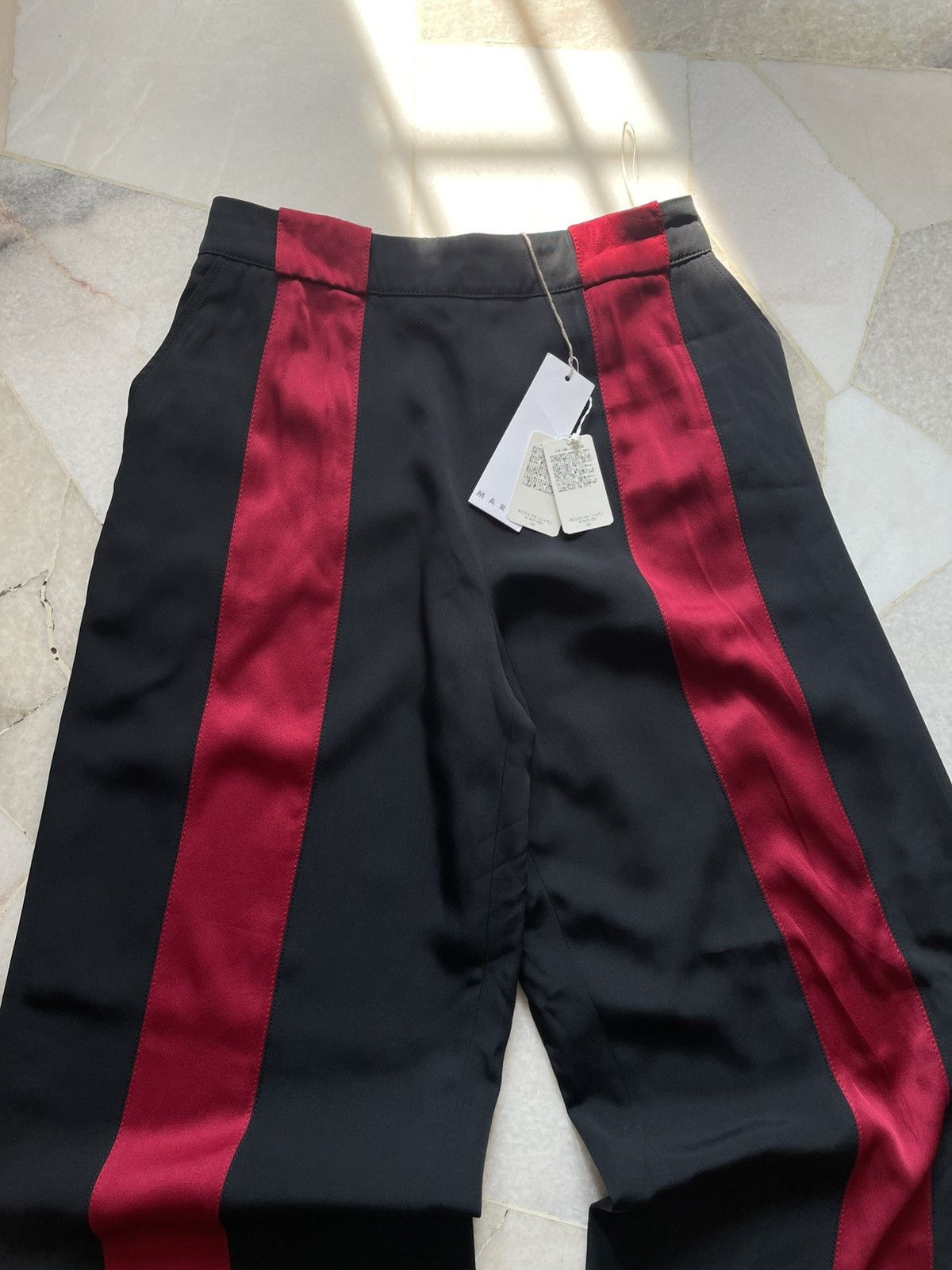 Marni Deathstock SS19 Marni Red Stripe Trousers Pants Size 30" / US 8 / IT 44 - 6 Thumbnail