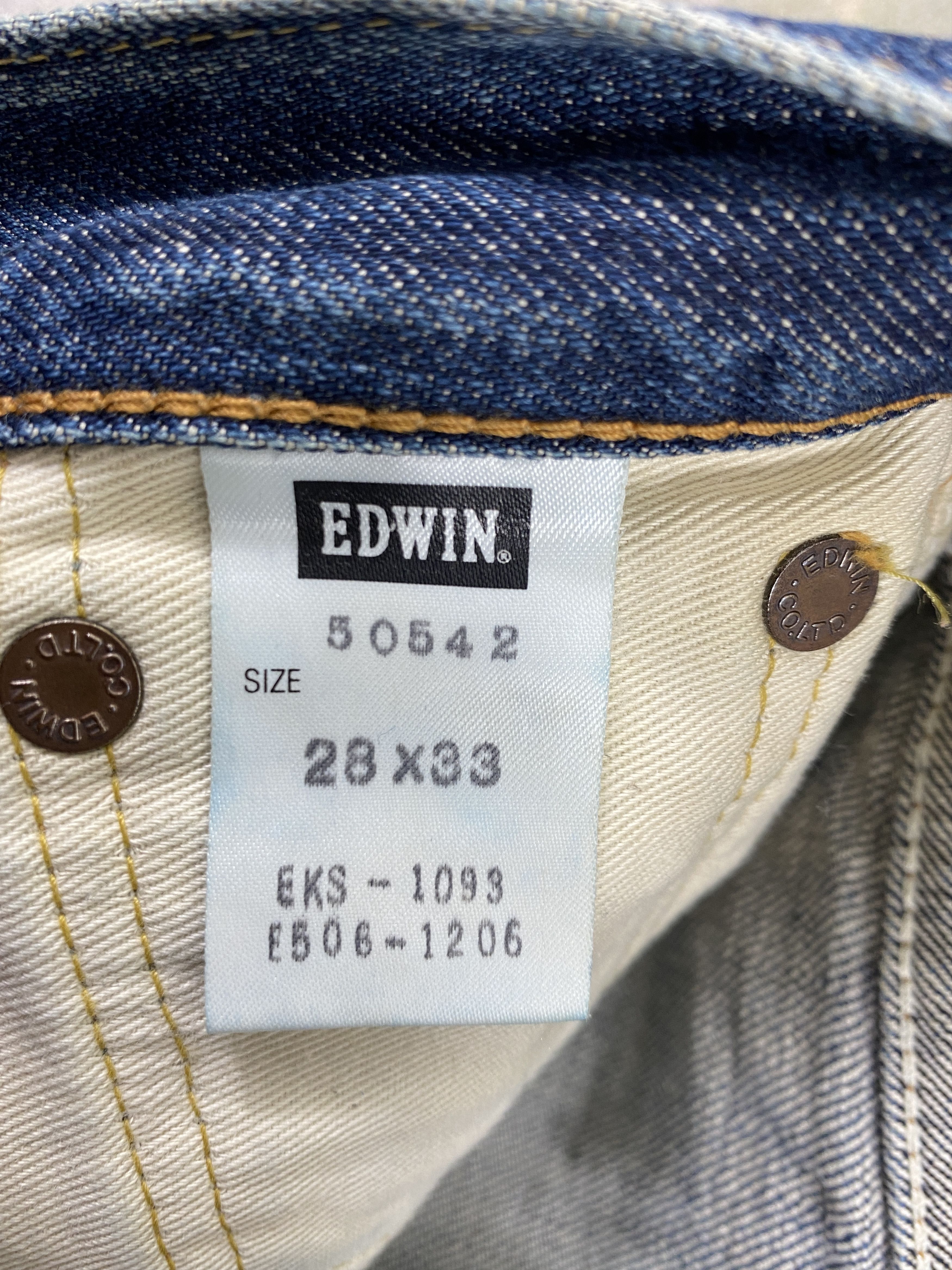 Edwin Selvedge Vintage Edwin Jeans 27x28.5 Denim- JN3725 Size US 27 - 9 Thumbnail
