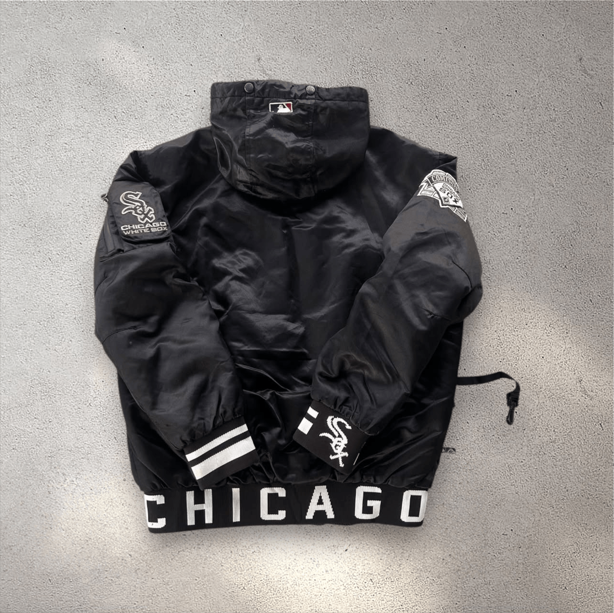 MLB Y2k MLB White Sox Chicago Double Layer Jacket Size US M / EU 48-50 / 2 - 2 Thumbnail