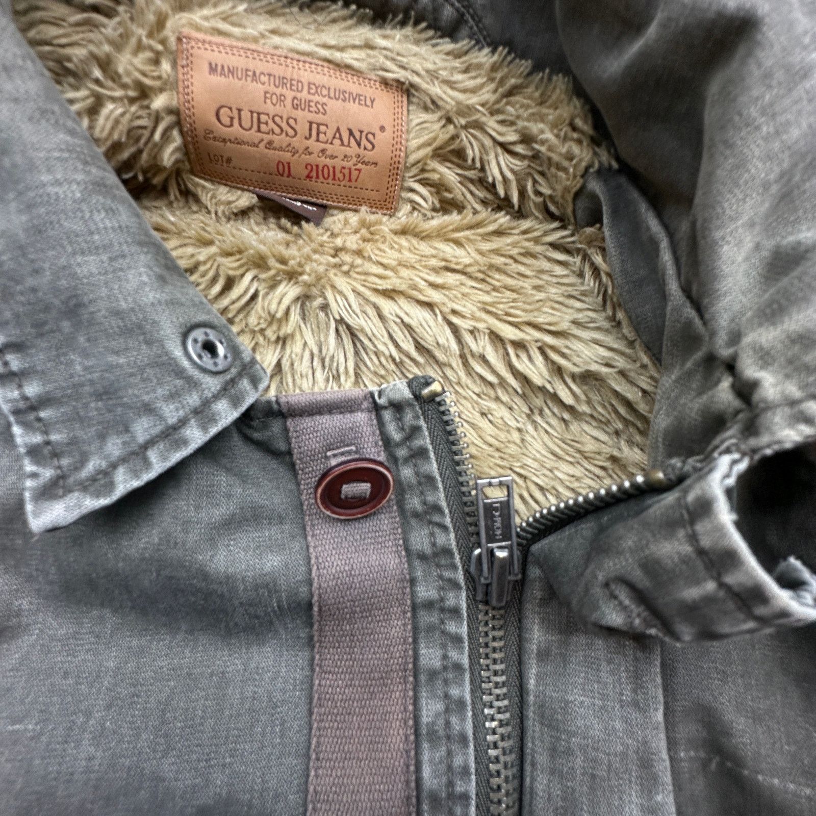 Guess Guess Jeans Military Distressed Jacket Mens Large Green M65 Size US L / EU 52-54 / 3 - 12 Thumbnail