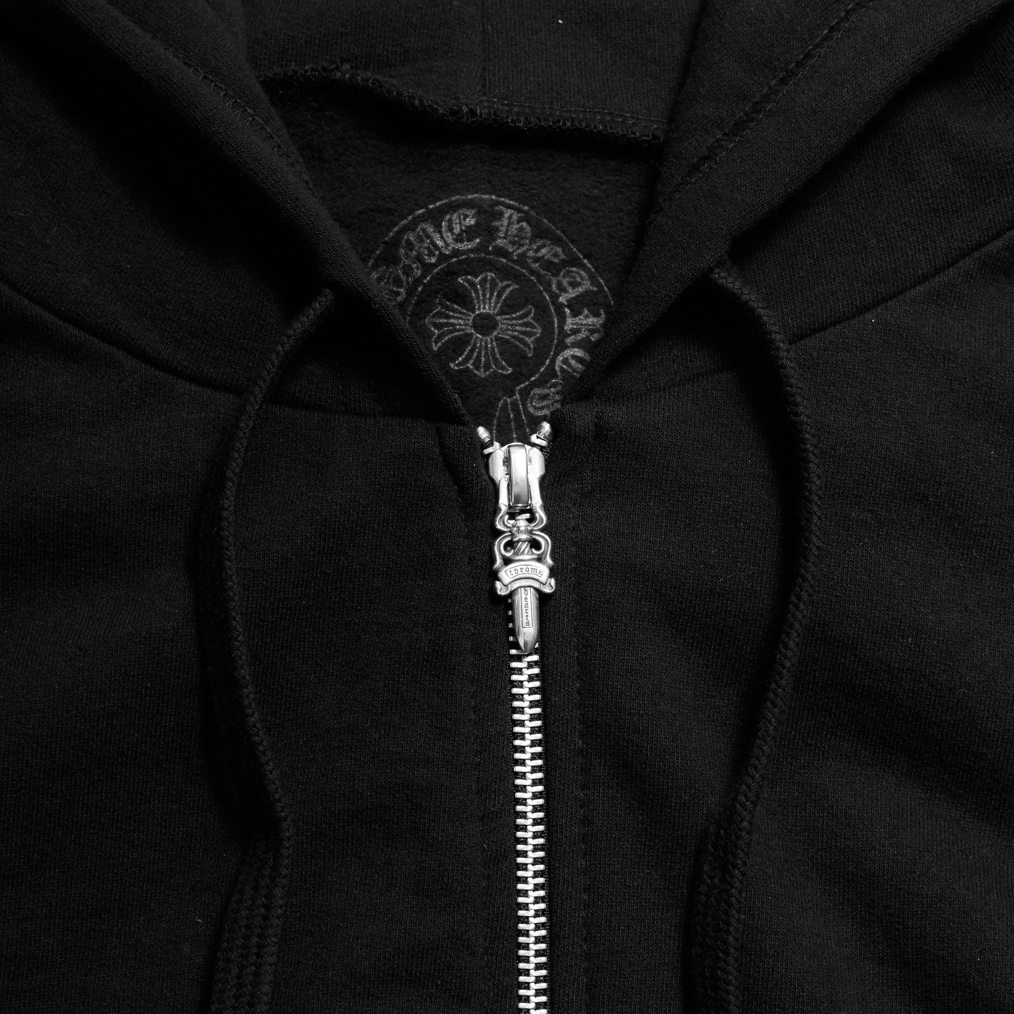 Chrome Hearts CHROME HEARTS Vertical Logo Glitter Zip Hoodie Size US M / EU 48-50 / 2 - 5 Thumbnail