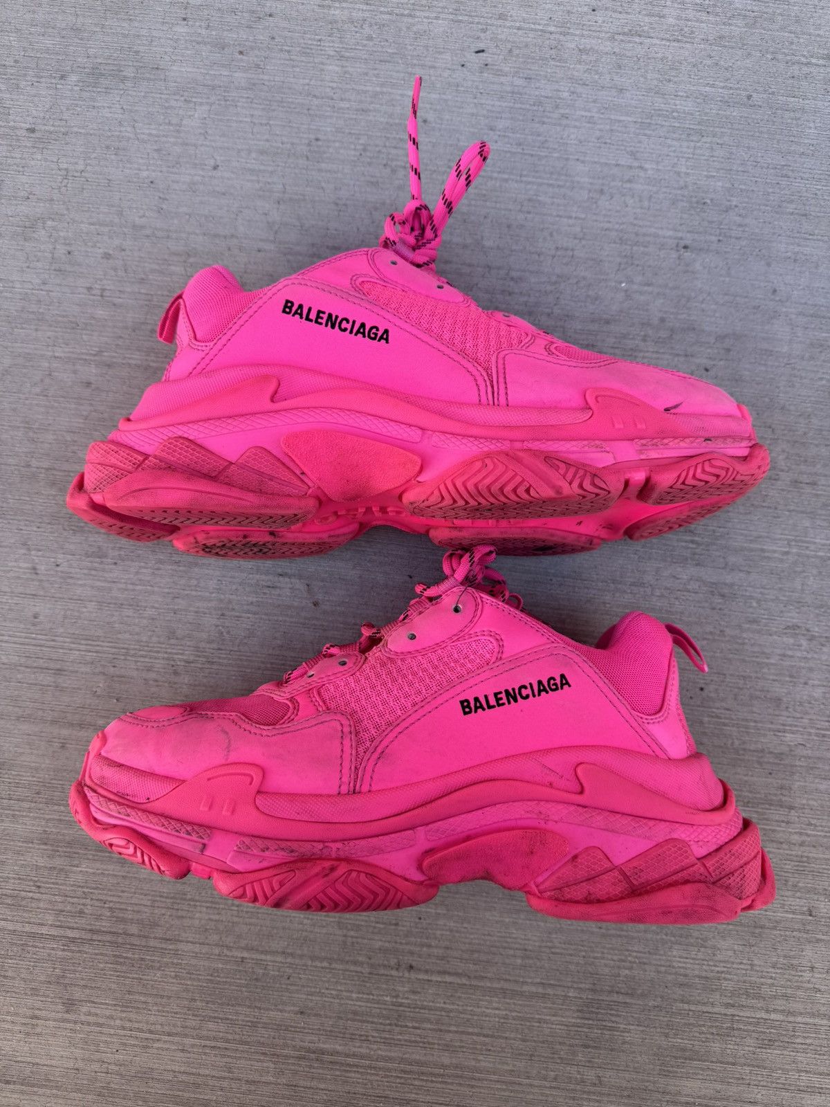 Balenciaga Balenciaga Triple S Hot Pink Clear Sole Size 42 EU / 9 US Size US 9 / EU 42 - 1 Thumbnail