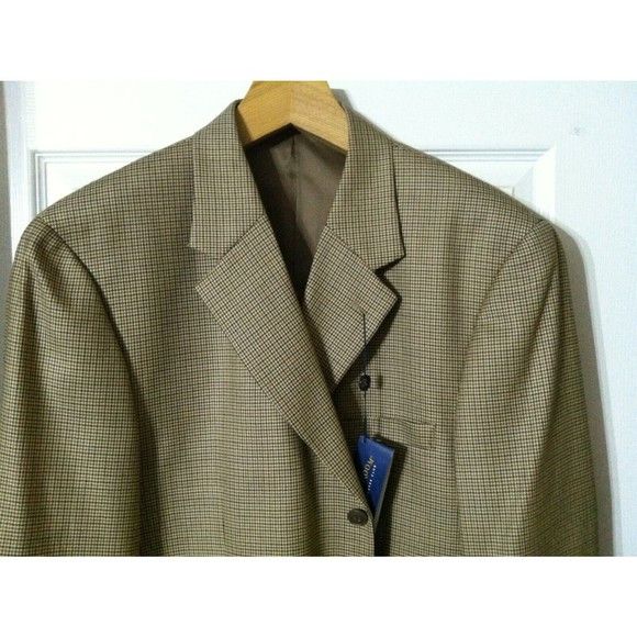 Club Room CLUB ROOM MEN'S NEW 95%WOOL SPORT JACKET BLAZER SIZE:46R Size 46R - 1 Thumbnail