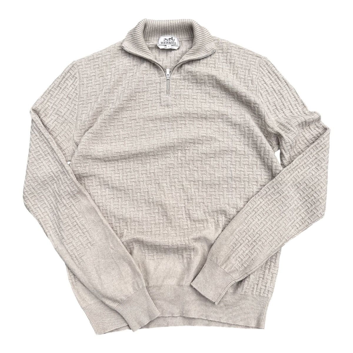 Hermes Hermes knitted quarterzip Size US L / EU 52-54 / 3 - 1 Thumbnail