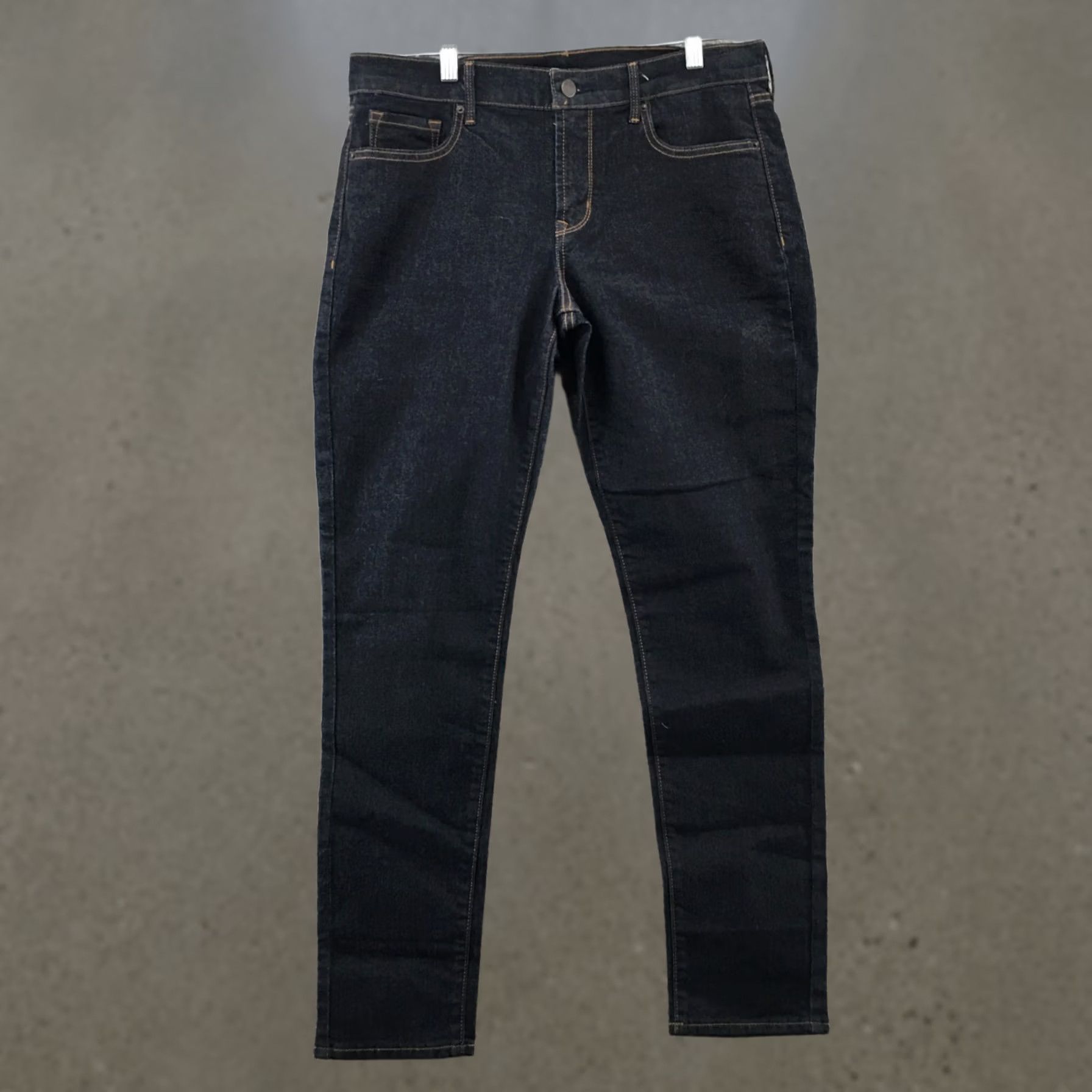 Old Navy Old Navy Jeans Womens 10 Skinny Blue Denim Mid Rise Dark Wash Zip Jeans Size 32" / US 10 / IT 46 - 1 Thumbnail