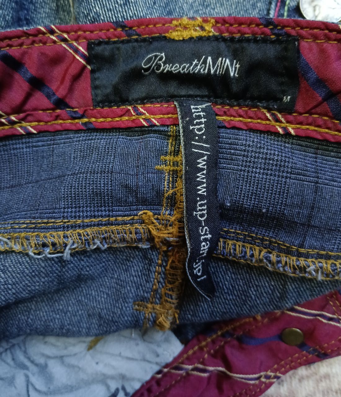 Japanese Brand SICK 🔥TWIST DOUBLE WAIST BREATHMINT DENIM PANTS Size US 30 / EU 46 - 8 Thumbnail