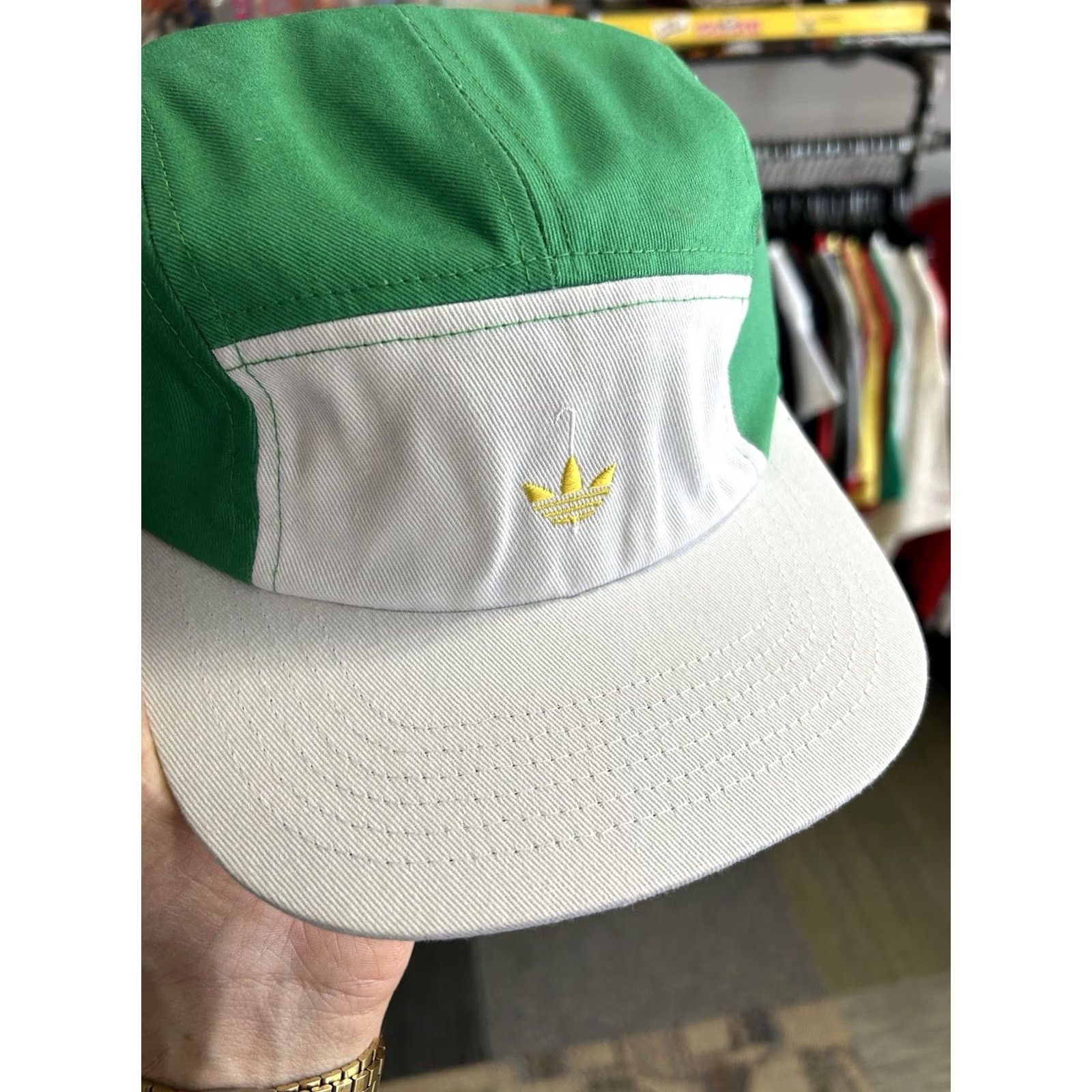 Adidas Adidas Helas Skateboarding Cap Collab 5 Panel Hat Brand New Skateboard Green Cap Men One Size White Size ONE SIZE - 2 Thumbnail