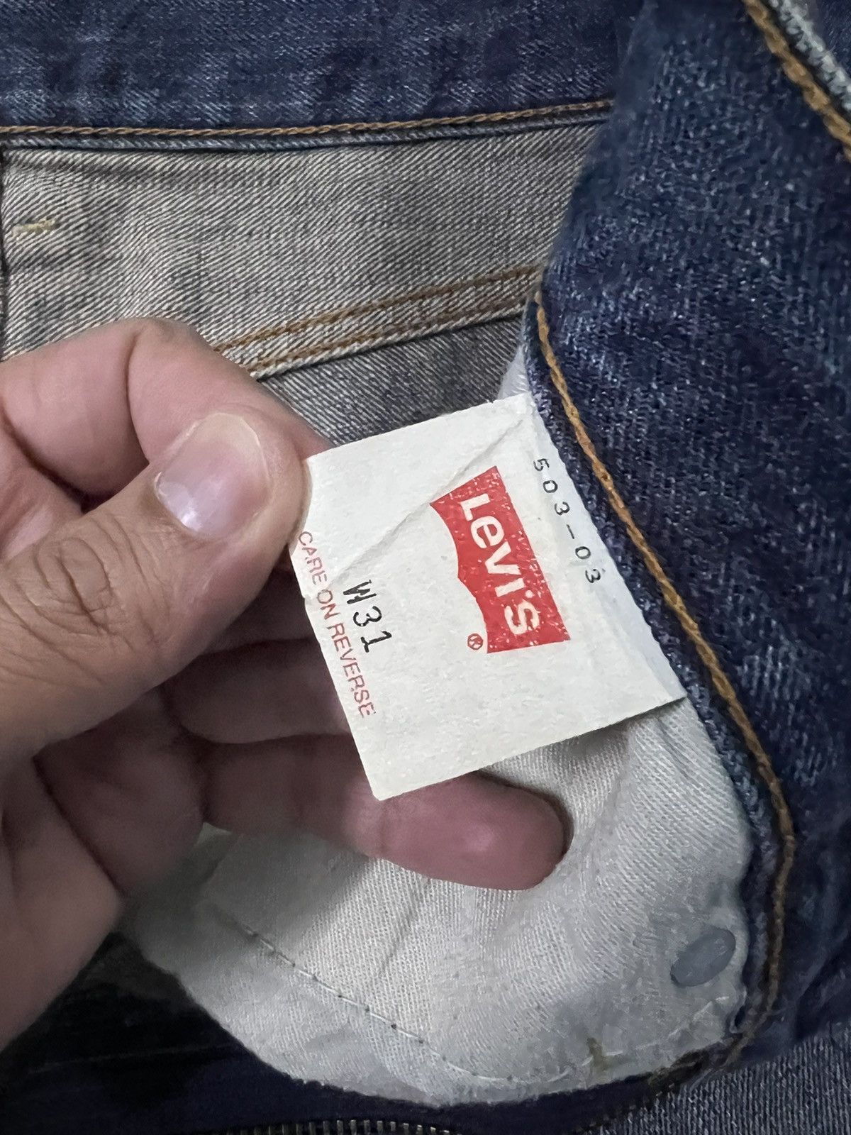 Levi's Vintage Levi’s 503 Distressed Denim Pants w32 Size US 32 / EU 48 - 15 Thumbnail