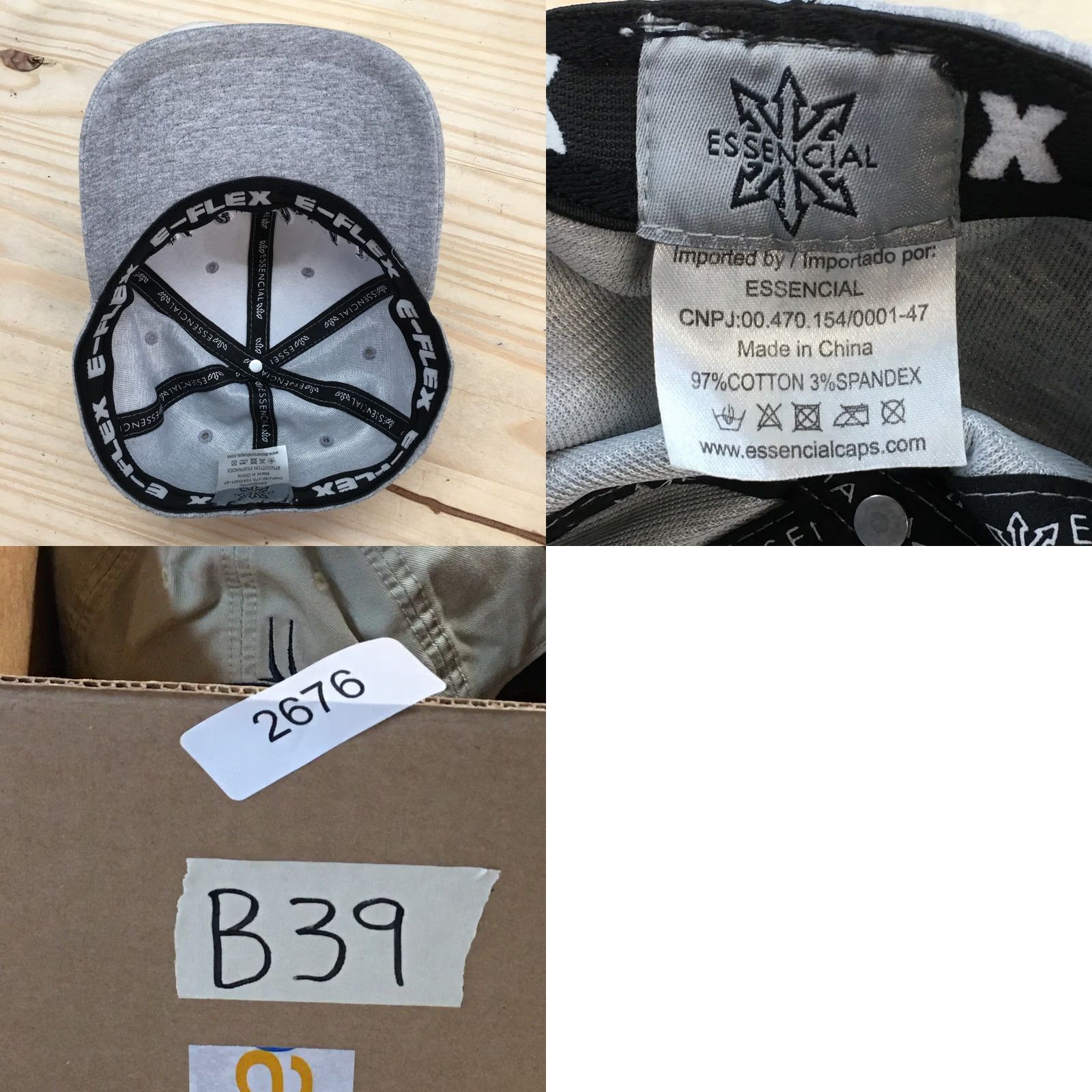 Vintage Mens Gray One Size E-Flex Curved Brim Baseball Cap Hat Fort Lauderdale Size ONE SIZE - 8 Thumbnail