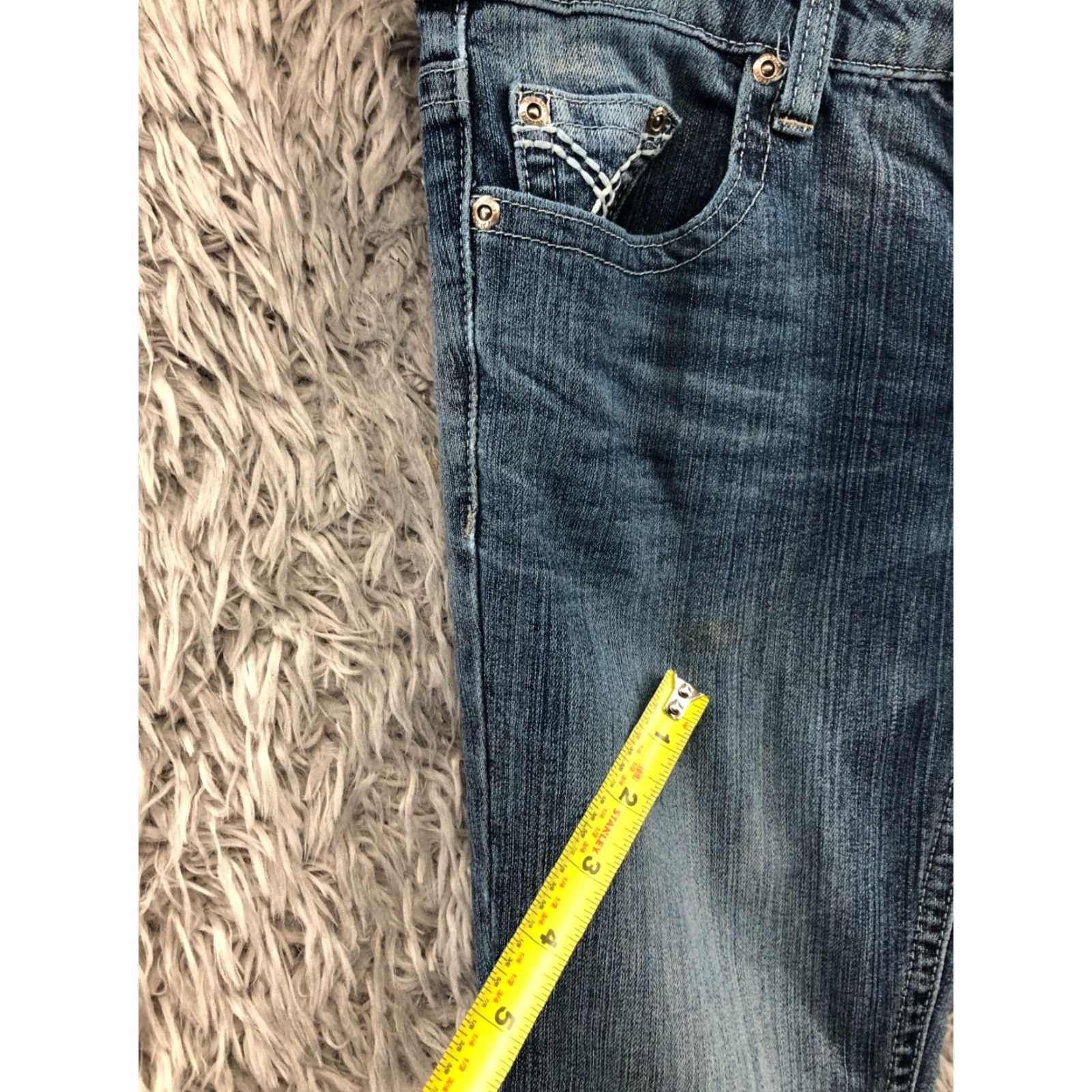 Vintage VIGOSS Jeans Skinny 5/6 Juniors Womens Blue Medium Wash Jeans Size 27" / US 4 / IT 40 - 5 Thumbnail