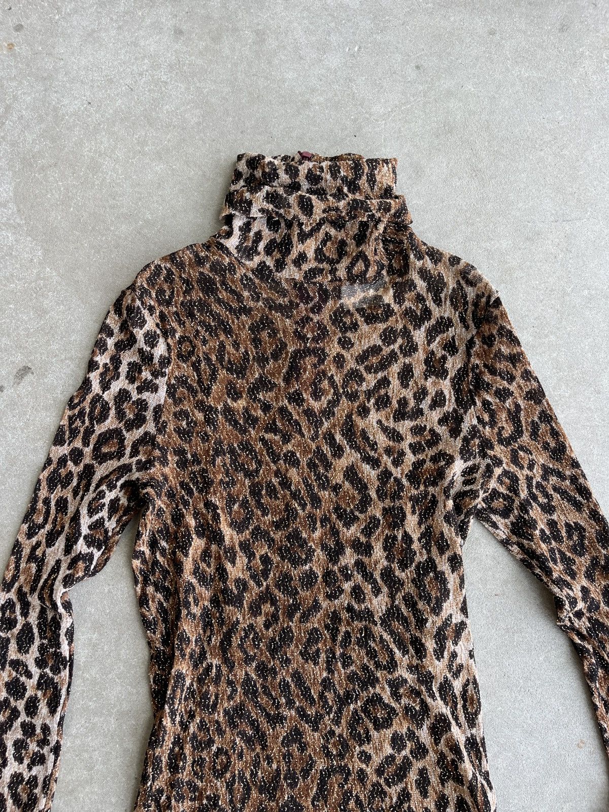 Dolce & Gabbana Vintage Dolce & Gabbana Cheetah Mesh Shirt Size S / US 4 / IT 40 - 6 Thumbnail