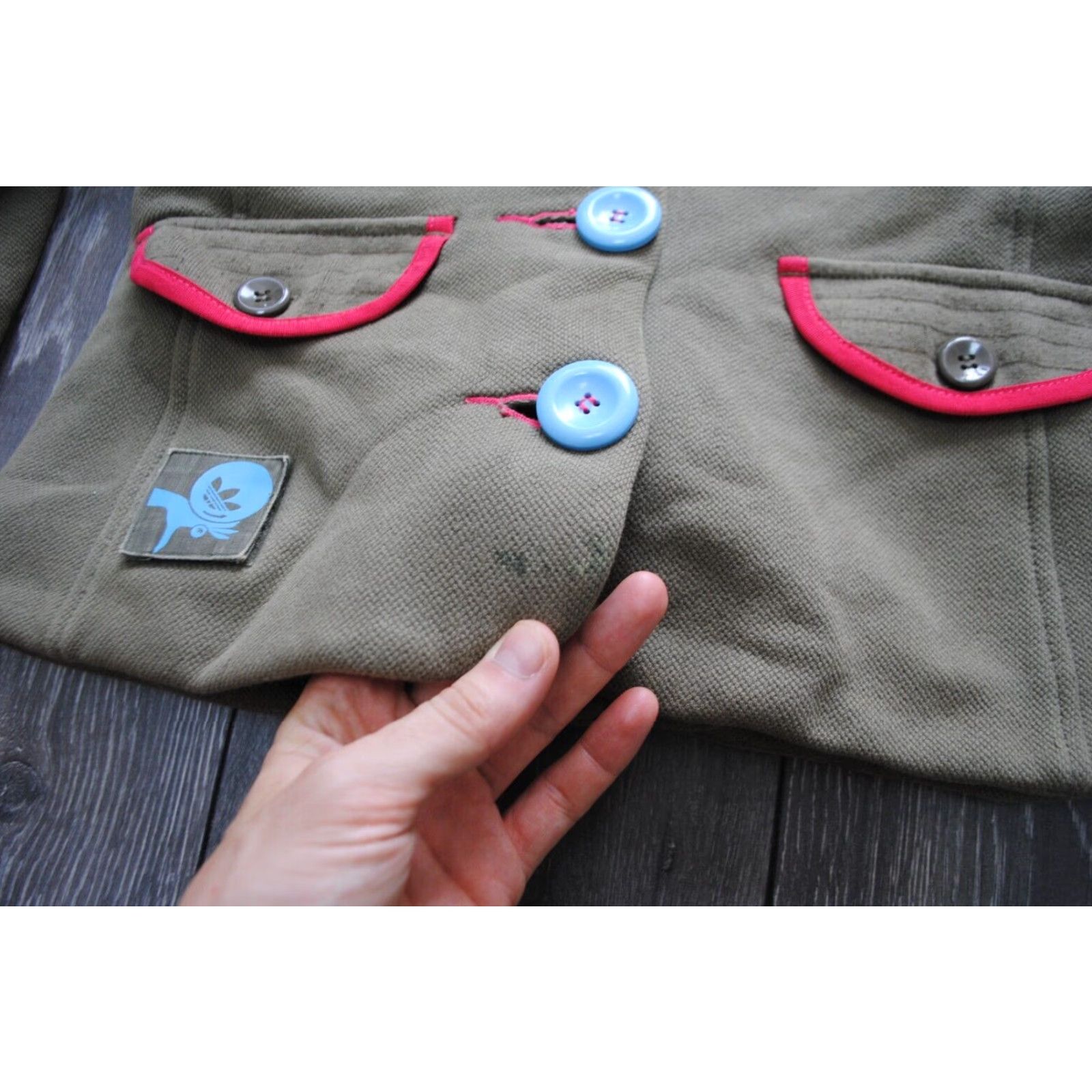 Adidas ADIDAS VINTAGE MILITARY MOD JACKET BLAZER GREEN WOMENS 3 BUTTONS SIZE 38 UK12 Jacket Women 38 Green Vintage Military Mod Adidas Size XS / US 0-2 / IT 36-38 - 6 Thumbnail