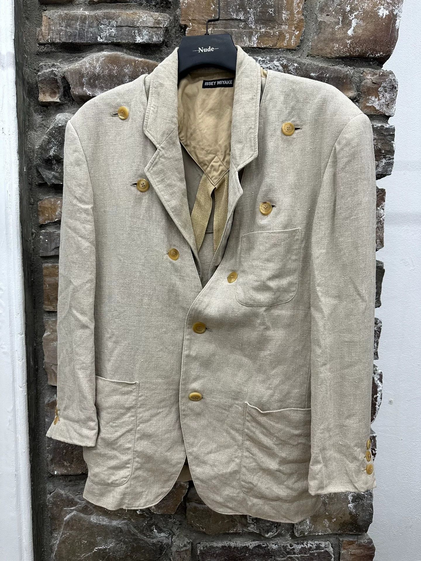 Issey Miyake Issey Miyake Deconstructed Linen Suit Size US M / EU 48-50 / 2 - 1 Thumbnail