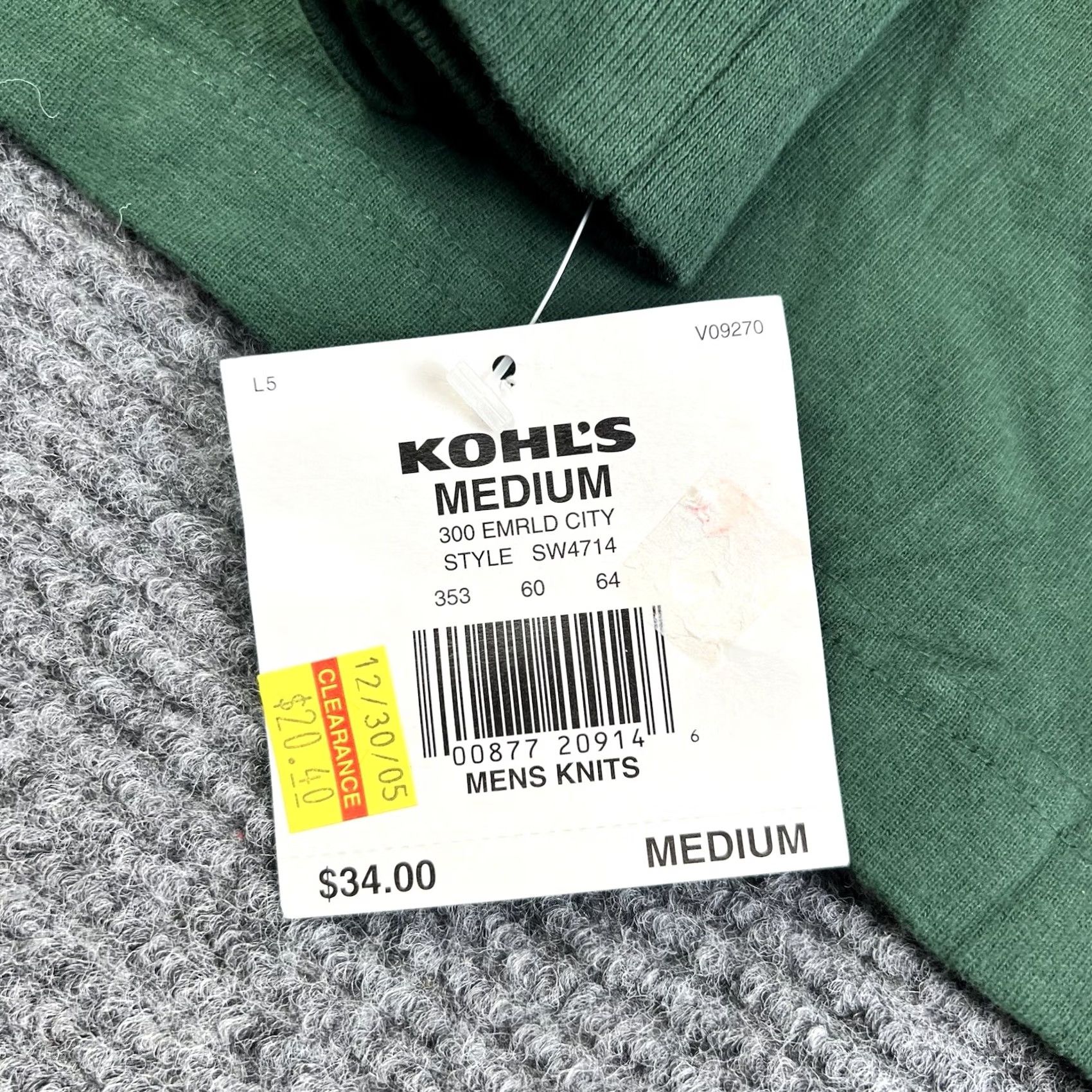 Vintage Sonoma Polo Shirt Medium Green Long Sleeve 100% Cotton 2-Button Size US M / EU 48-50 / 2 - 7 Thumbnail