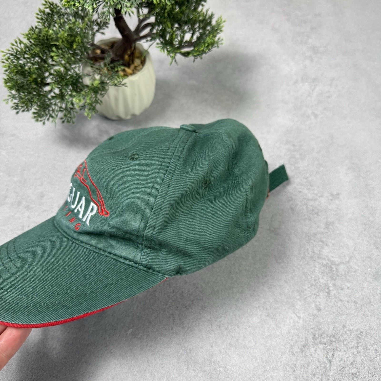 Vintage Vinatge Jaugar F1 Racing Cap Hat Men One Size Green Size ONE SIZE - 3 Thumbnail