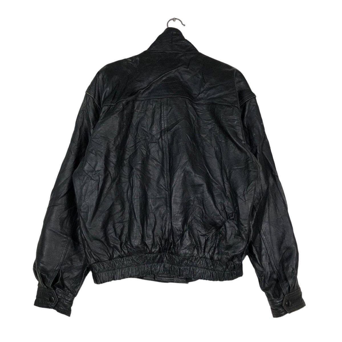 Issey Miyake 🔥Vintage Leather Biker Jacket Double Collar Vicenza Japan Size US M / EU 48-50 / 2 - 8 Thumbnail