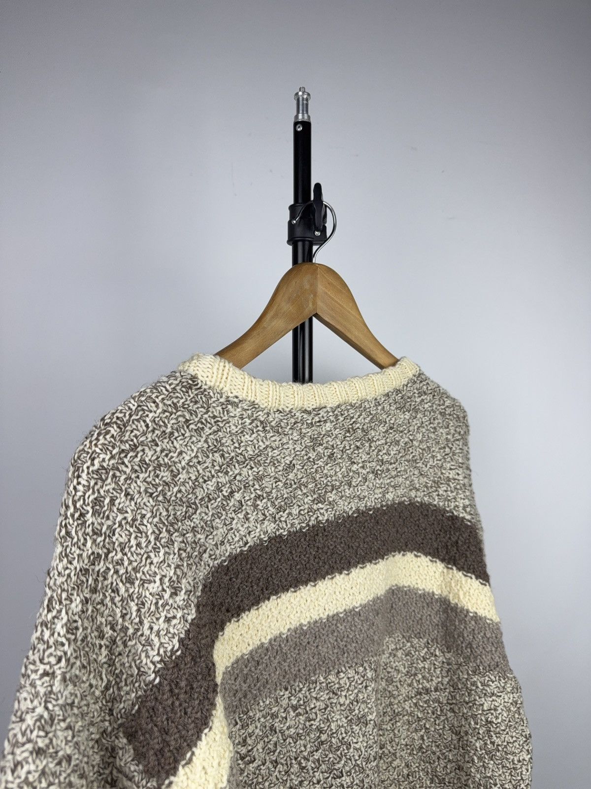 Japanese Brand Retro Nordic Style Vintage Chunky Knit Sweater Earth Tones Size US L / EU 52-54 / 3 - 9 Thumbnail