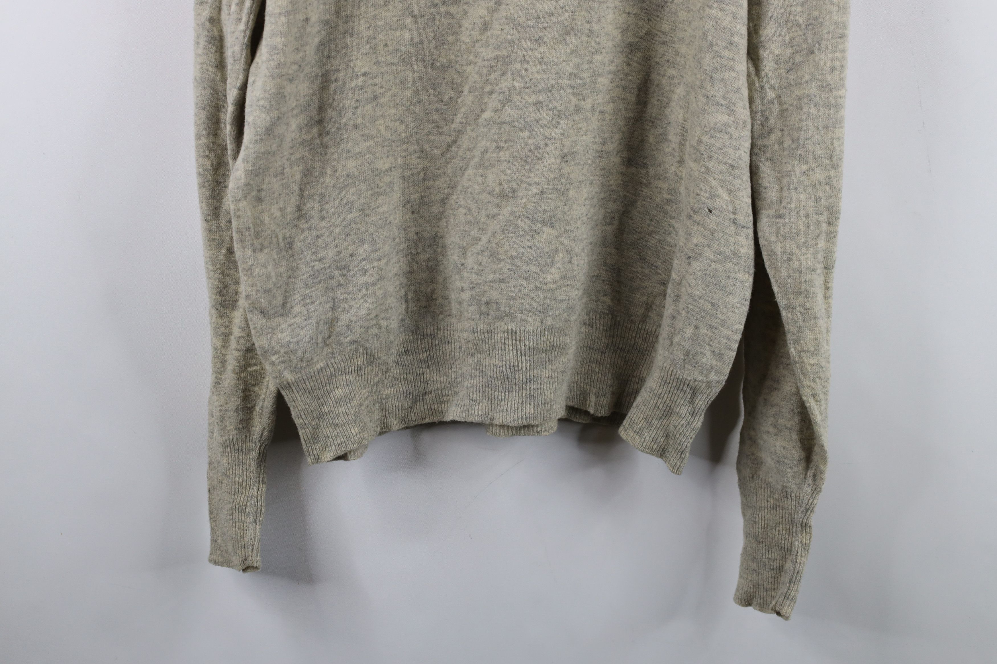 Vintage Vintage 50s Rockabilly Lambswool Collared Sweater Gray USA Size US XXL / EU 58 / 5 - 15 Thumbnail